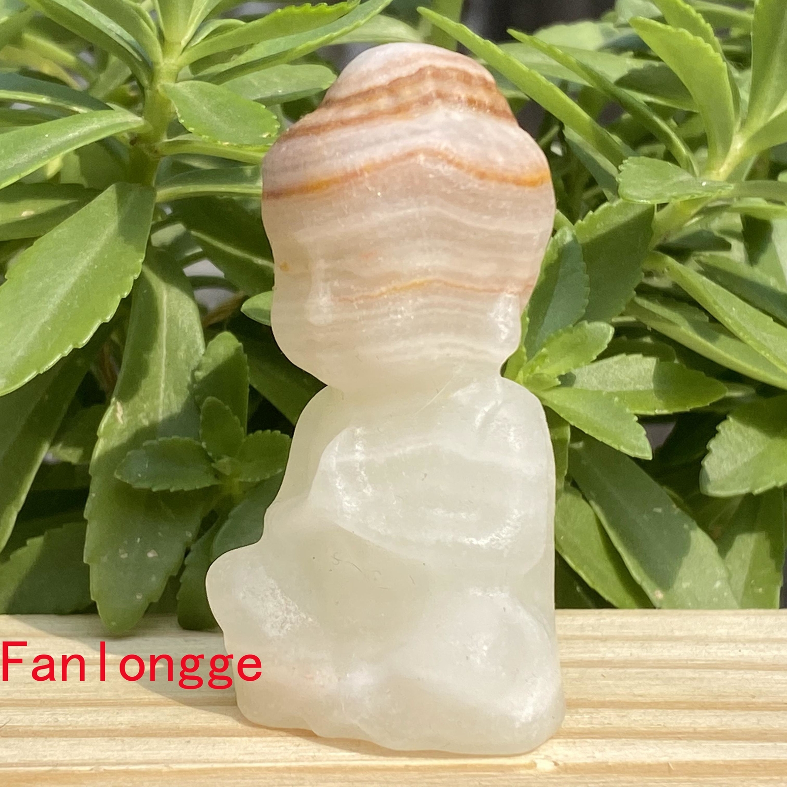 1pcs Natural Afghan jade Buddha Quartz Crystal Skull Carved Figurines 2.3″