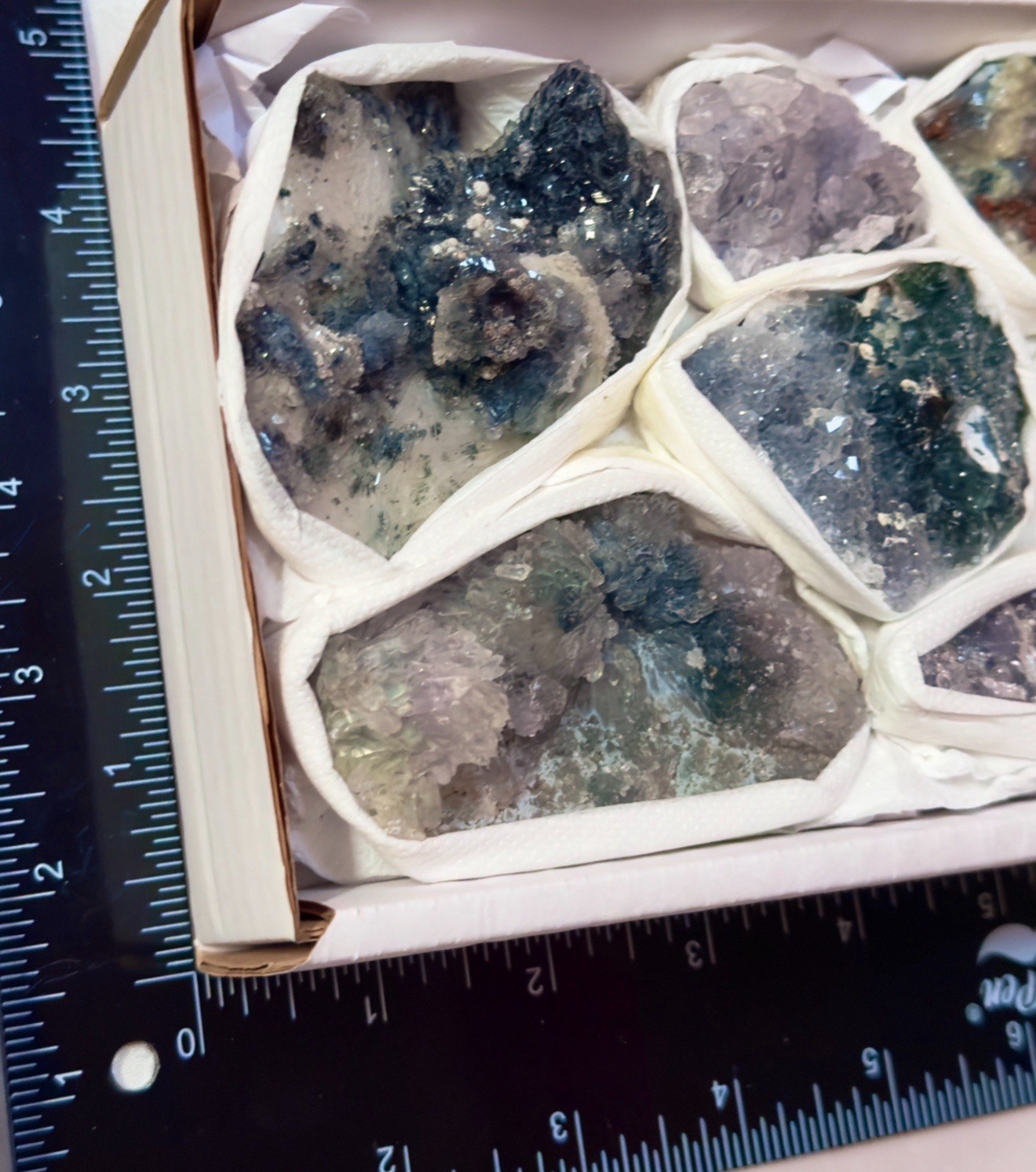 High Grade Amethyst Flower Zeolite Crystals Lot Whole Box! Specimens Brazil Gift