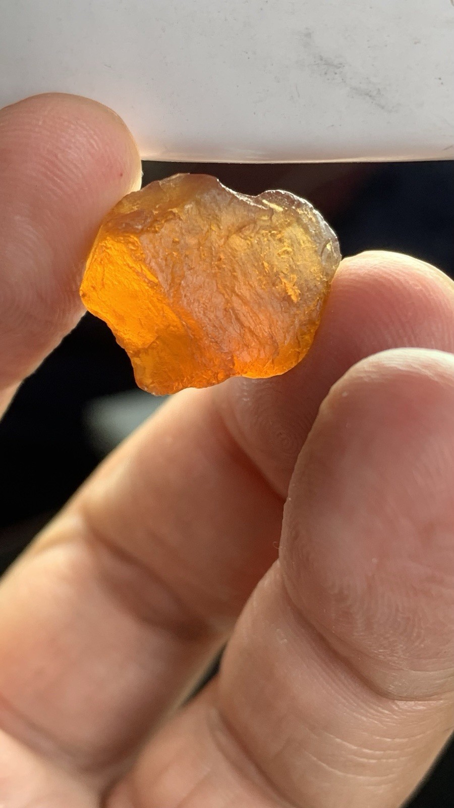 128 Ct Dark Orange Hessonite Garnet From Africa Facet Grade Rough