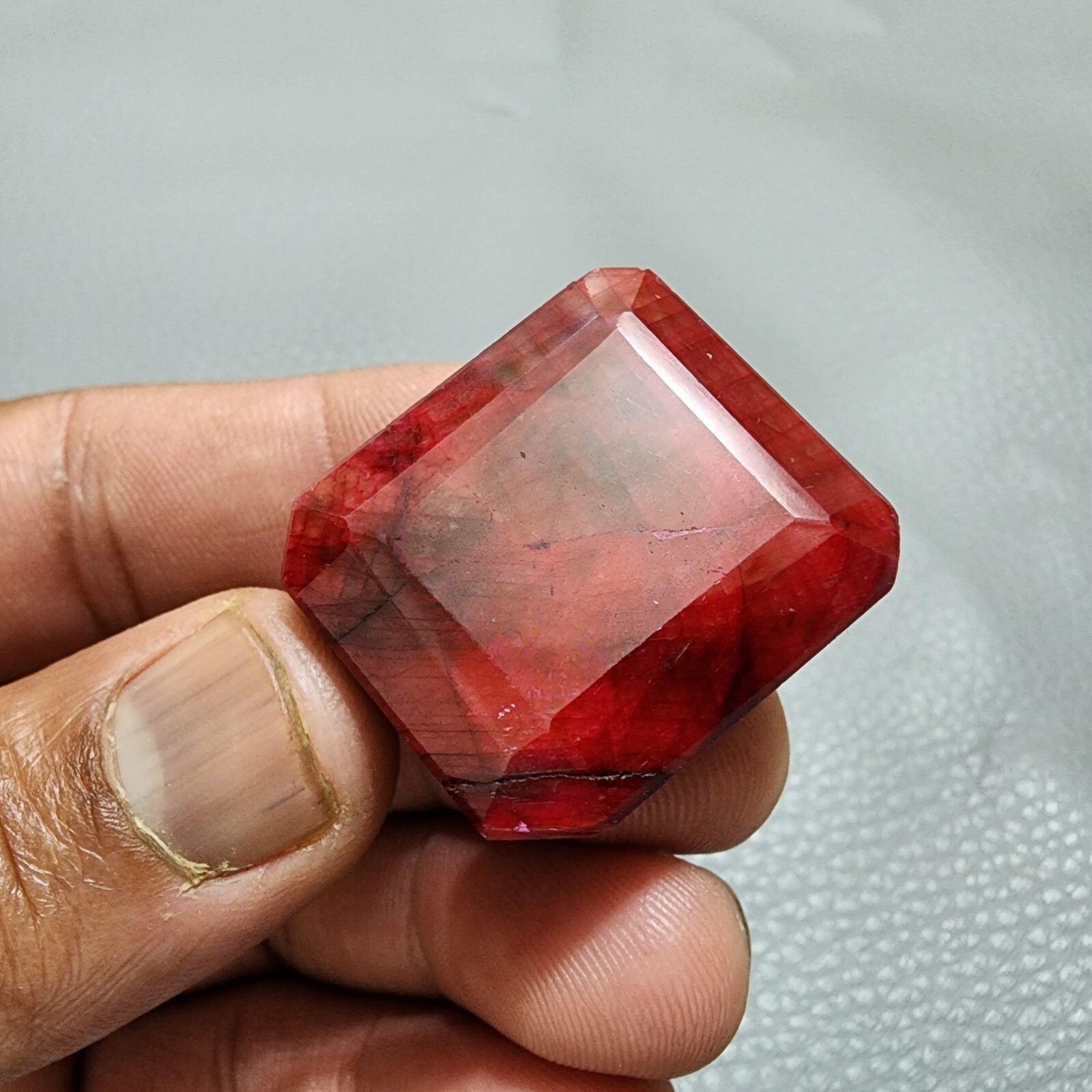158 Ct Top Quality HUGE Red Ruby Museum Grade Certified Square Loose Gemstone