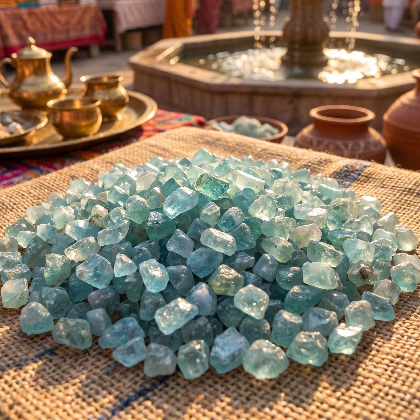 Small Apatite Rough Raw Crystal Chips (UV Reactive)(By The Ounce or Pound)