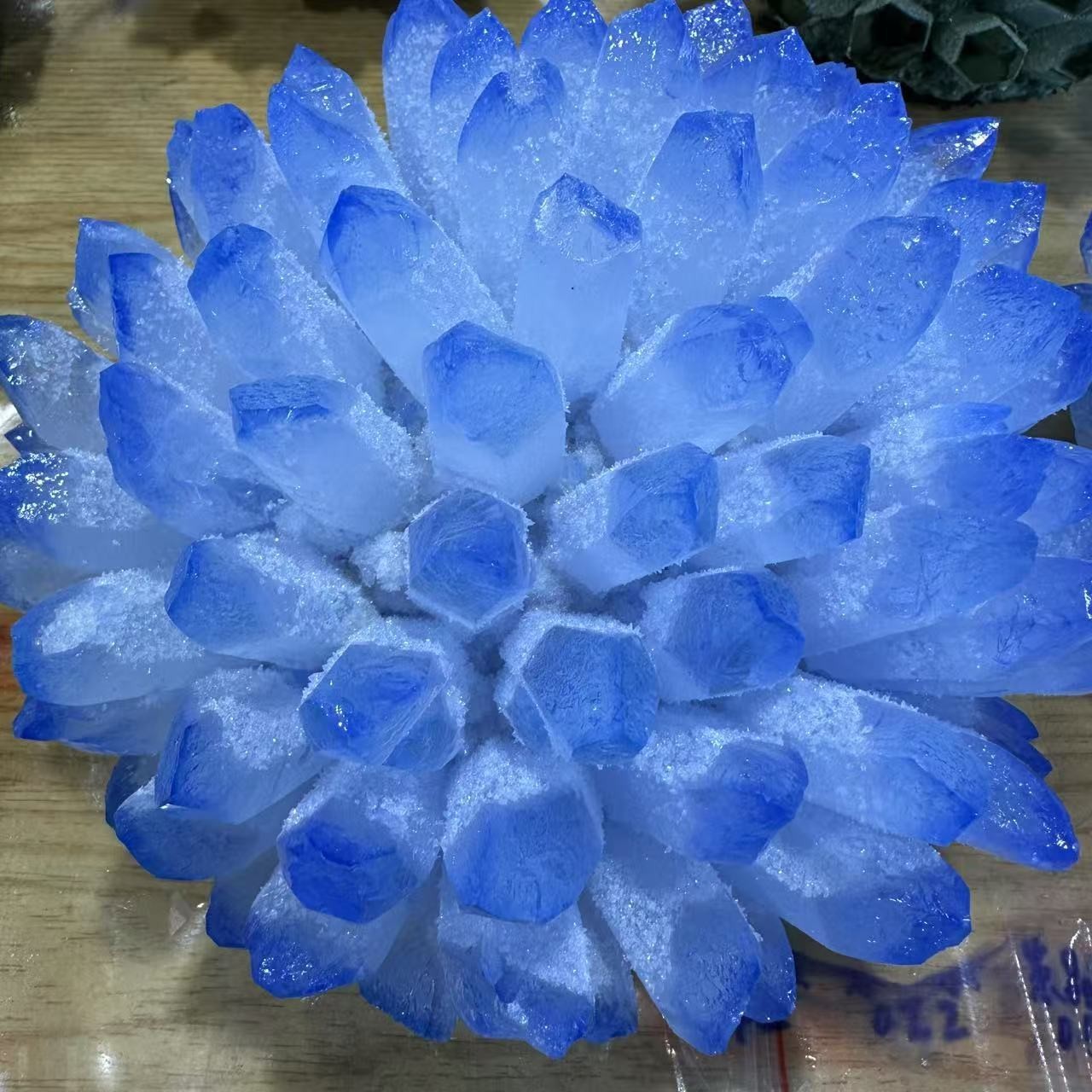 New Find blue Phantom Quartz Crystal Cluster Mineral Specimen Healing 12LB+ 1pc