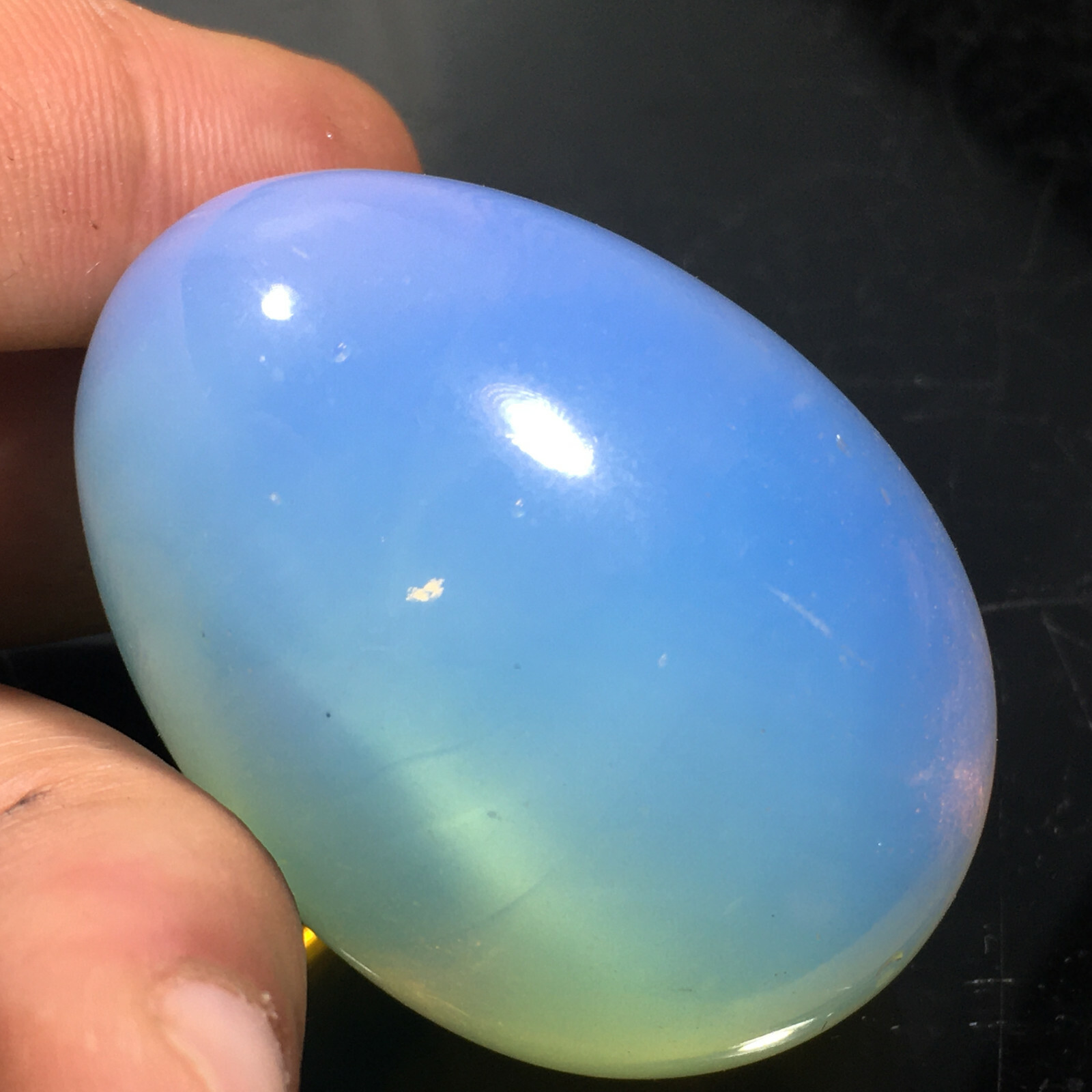 Natural Opal Egg Quartz Crystal Polishing Healing 1 Pcs