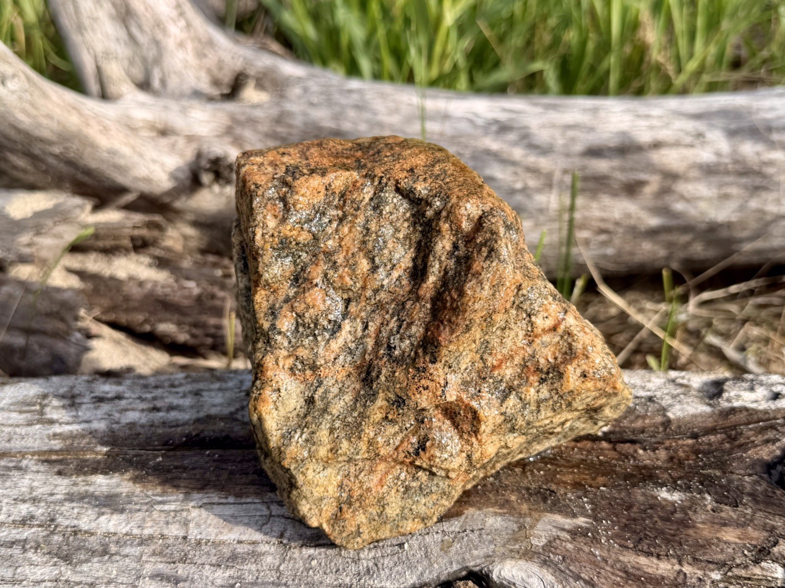 Natural Lake Michigan Rock Speckled Granite With Pink Hue Large LOOK! 👀 2.7lb+