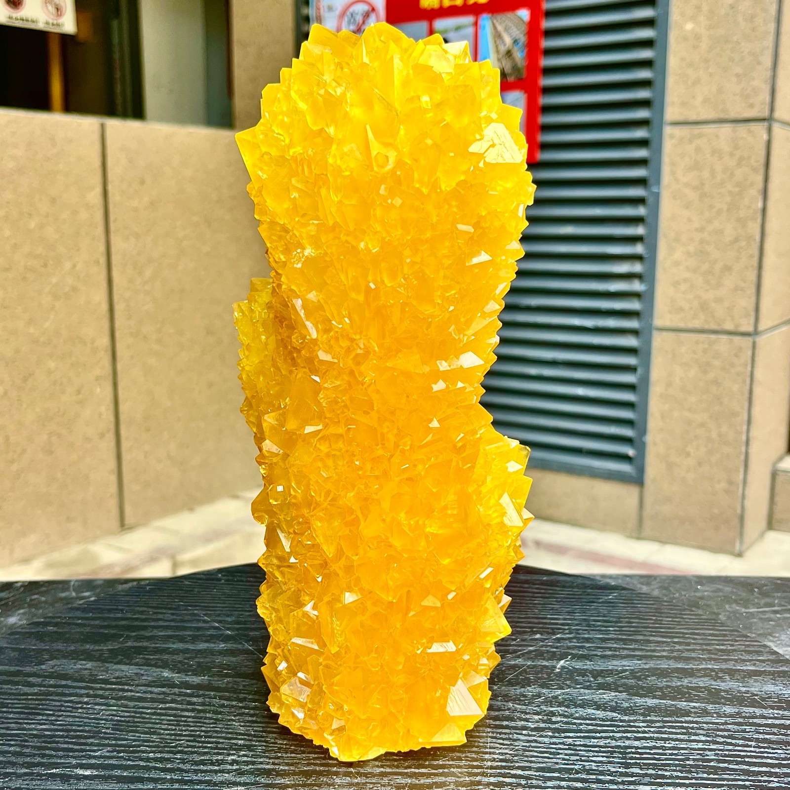 6.53LB Yellow Ghost Phantom Crystal Cluster Flower Raw Crystal Heal Quartz Decor