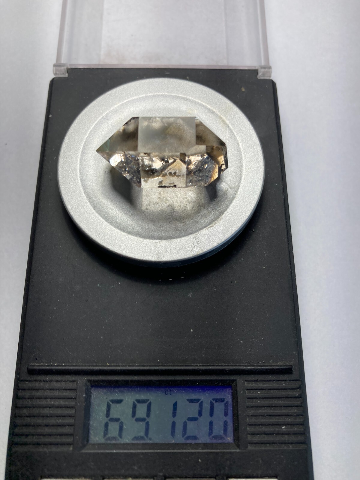 Herkimer NY AA + Diamond NEW TREASURE BOX 29mm x 26mm, 69.11 ct sec C4