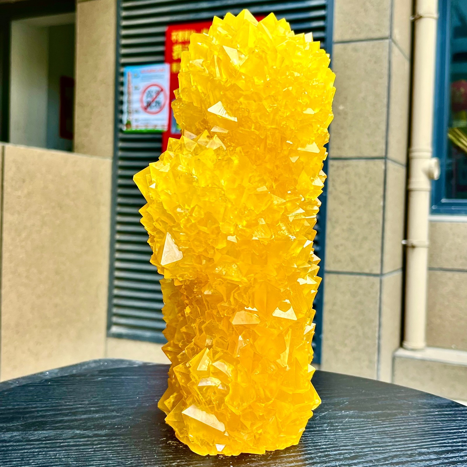 6.86LB Yellow Ghost Phantom Crystal Cluster Flower Raw Crystal Heal Quartz Decor