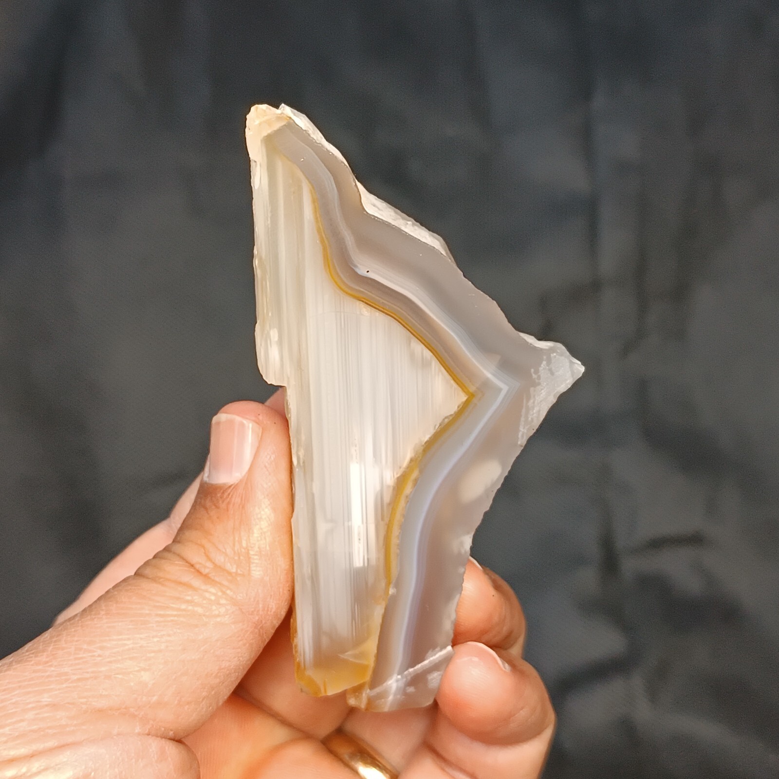 165g/0.36 lb turkish waterline agate stone rough, customs duty included