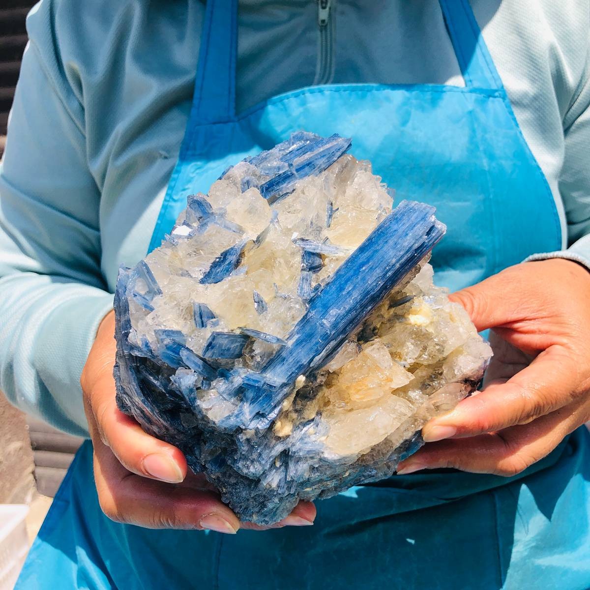 1830G Natural Blue Crystal Kyanite Rough Gem mineral Specimen Healing
