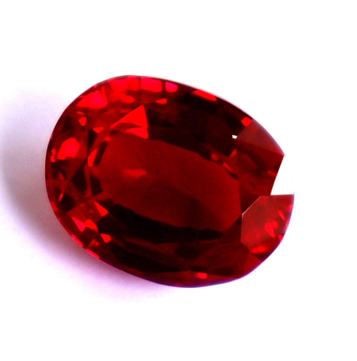 Oval Cut 11 CT BURMA Pigeon Blood Red Ruby Certified Loose Gemstone