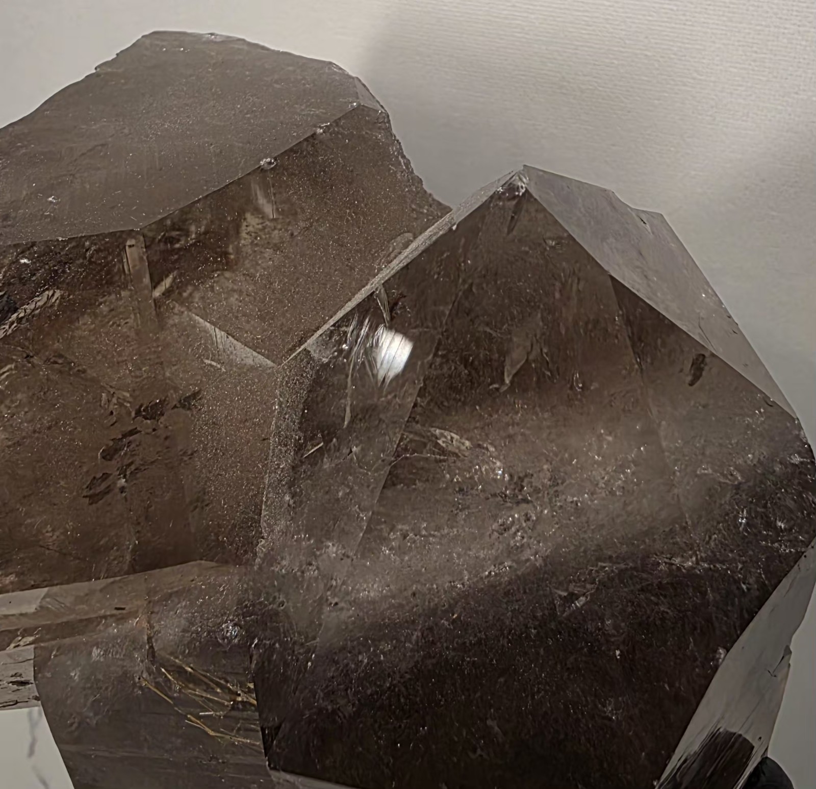Natural Smoky Crystal Quartz Semi-polished Point Reiki Healing 3LB 5″ CHIPPED