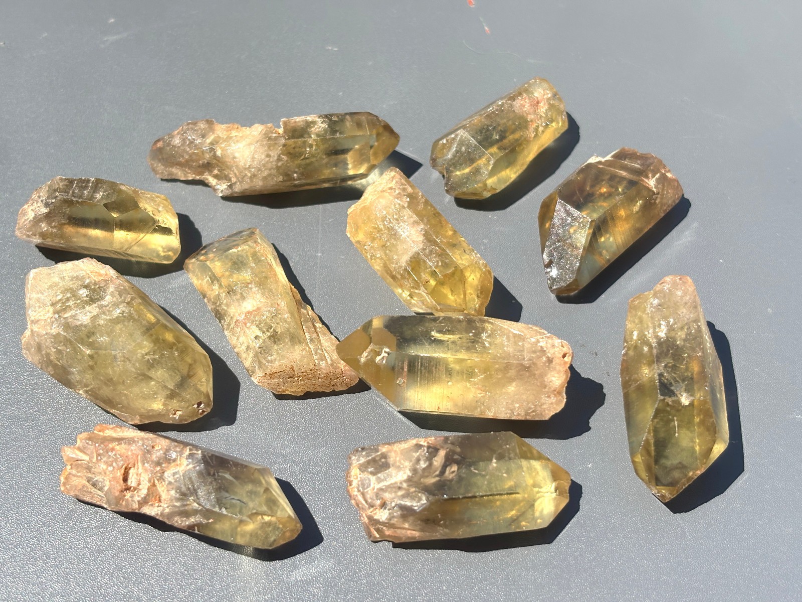 1/2lb Natural Smokey Citrine Quartz Rough Himalayan Smoky Crystal Points Wand