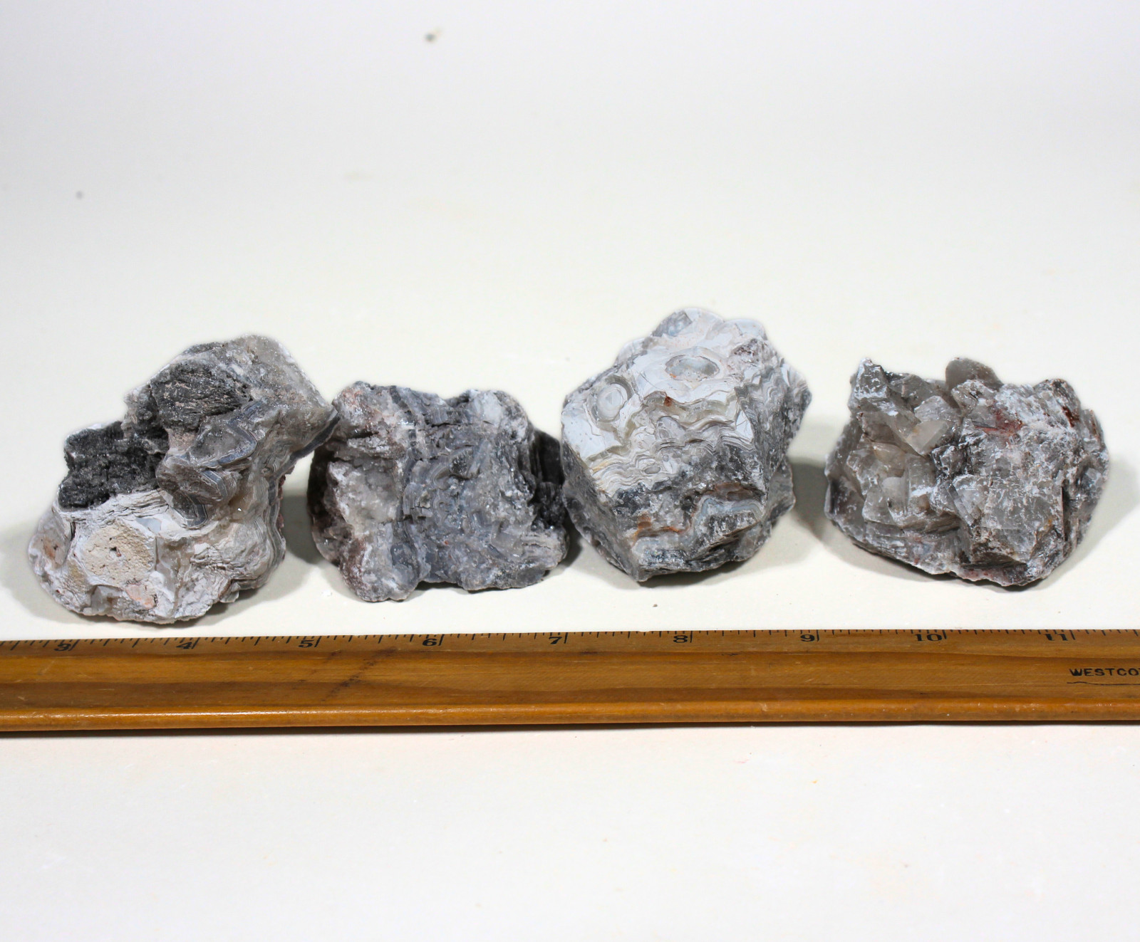 Tuxedo Lace Agate – Rough Rocks for Tumbling – Bulk Wholesale 1LB options