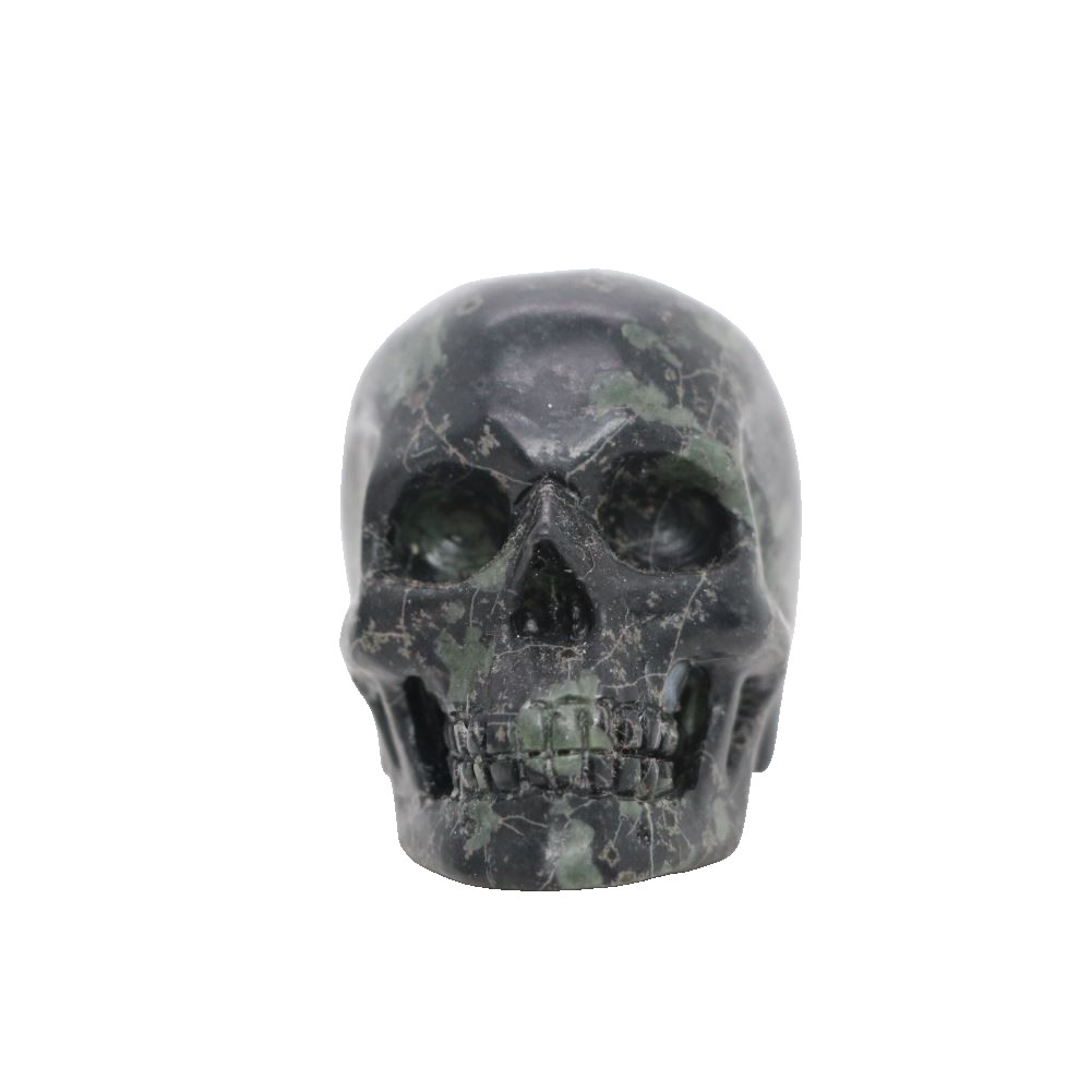 2″ PLUM FLOWER STONE Carved Crystal Skull Realistic Healing Randomly Send 1pc