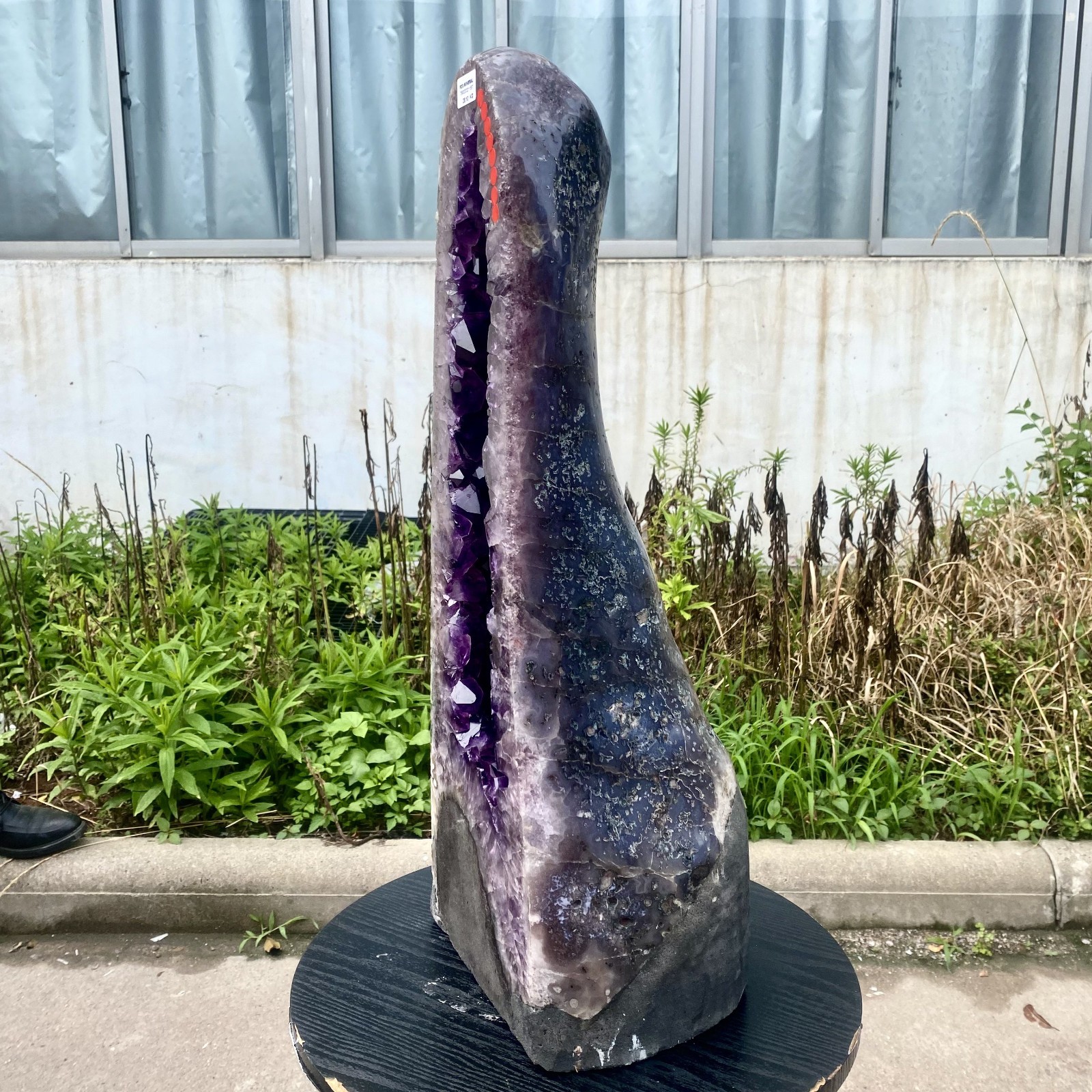 57LB Large Natural Amethyst Geode Cathedral Crystal Cluster Specimen Healing