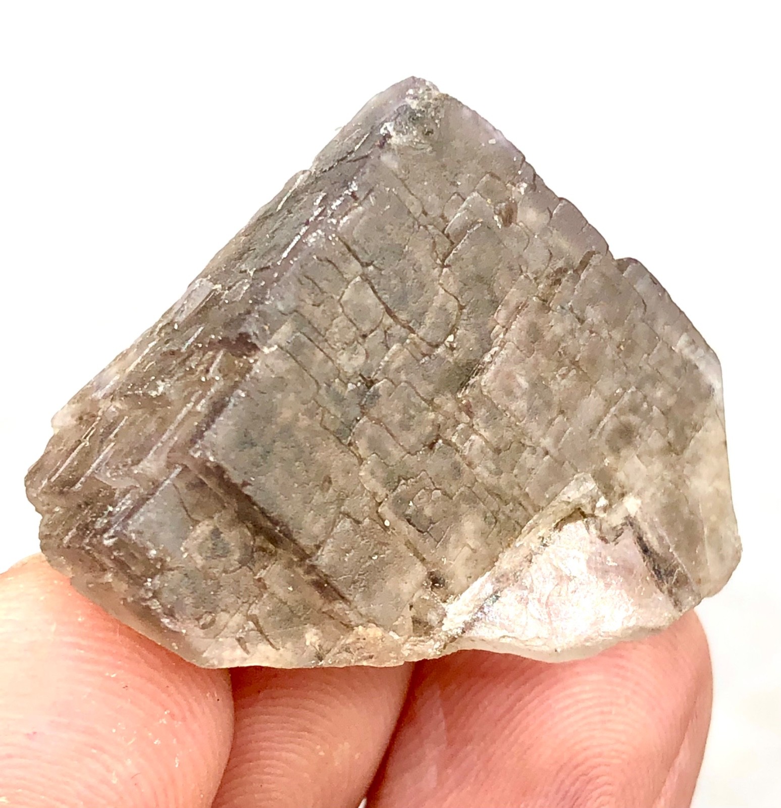 Natural fluorite crystal triangle shape | Skardu, Pakistan | 18.99g Minerals