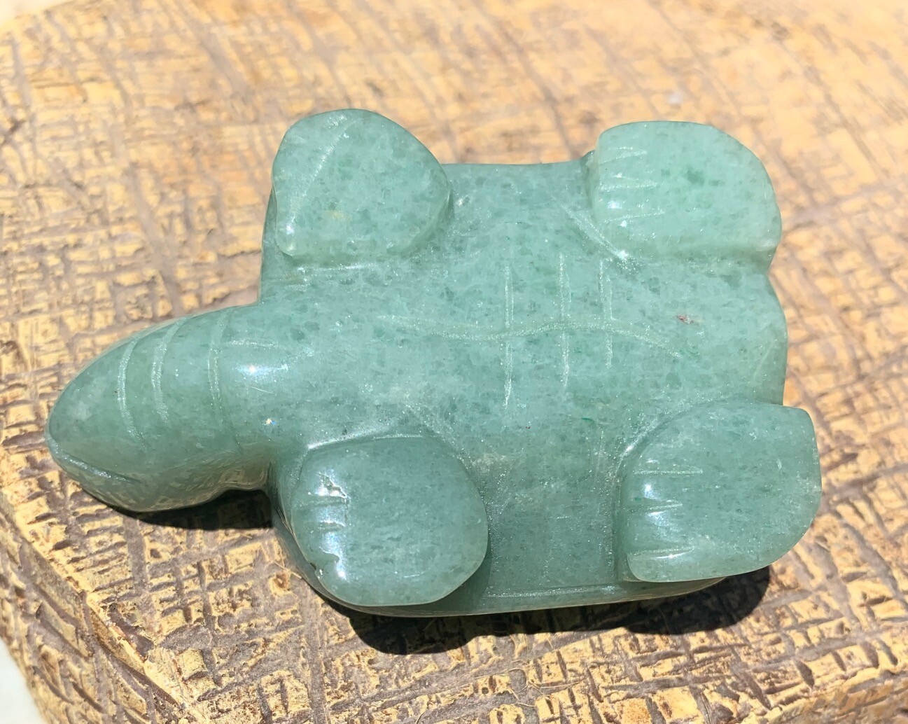 Gemstone Carved Turtle Figurine Crystal Animal Carving Stone Tortoise Figure 3″