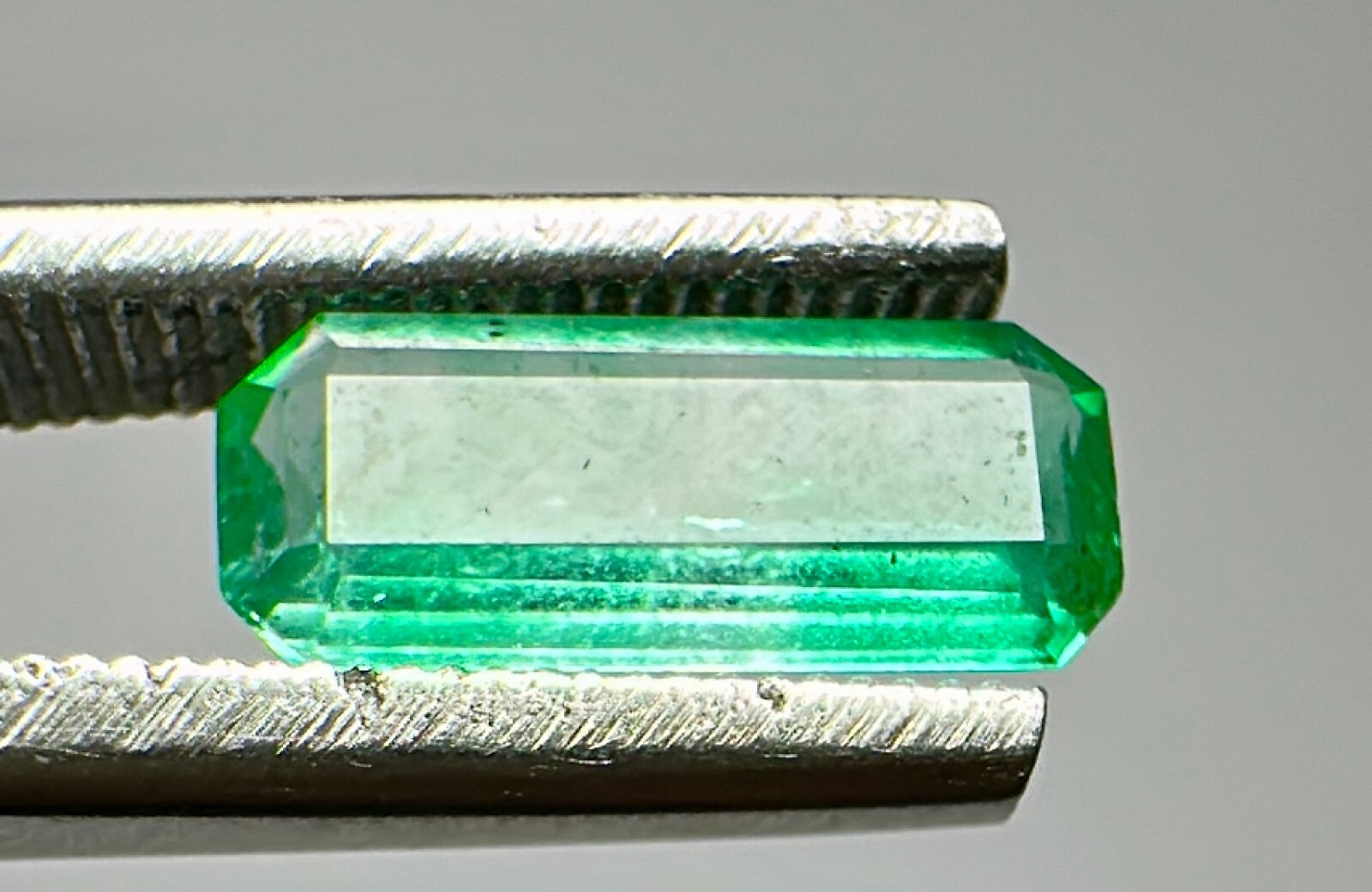 0.50 Ct WOW Top Green Eye Clean Emerald Cut Gemstone From Pakistan.
