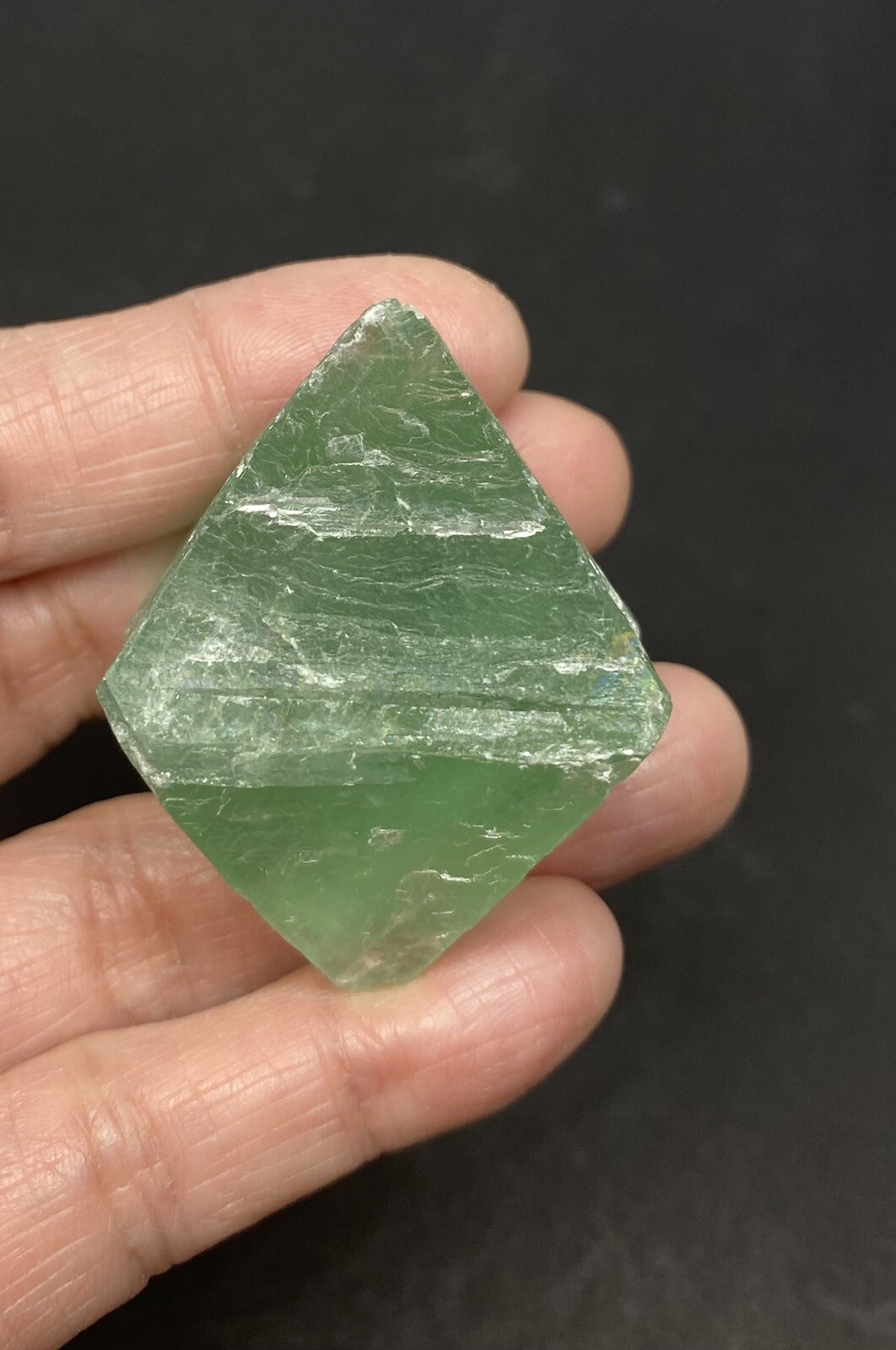Fluorite Octahedron Green 66g, Aura, Feng Shui, Crystal Healing