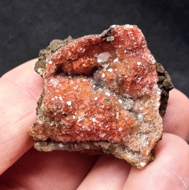 30mm RED HEMATITE CALCITE from Santa Eulalia, Chihuahua, Mexico
