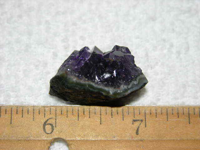 Amethyst crystal cluster grape jelly saturation smaller jewelry-sized 1″ K72