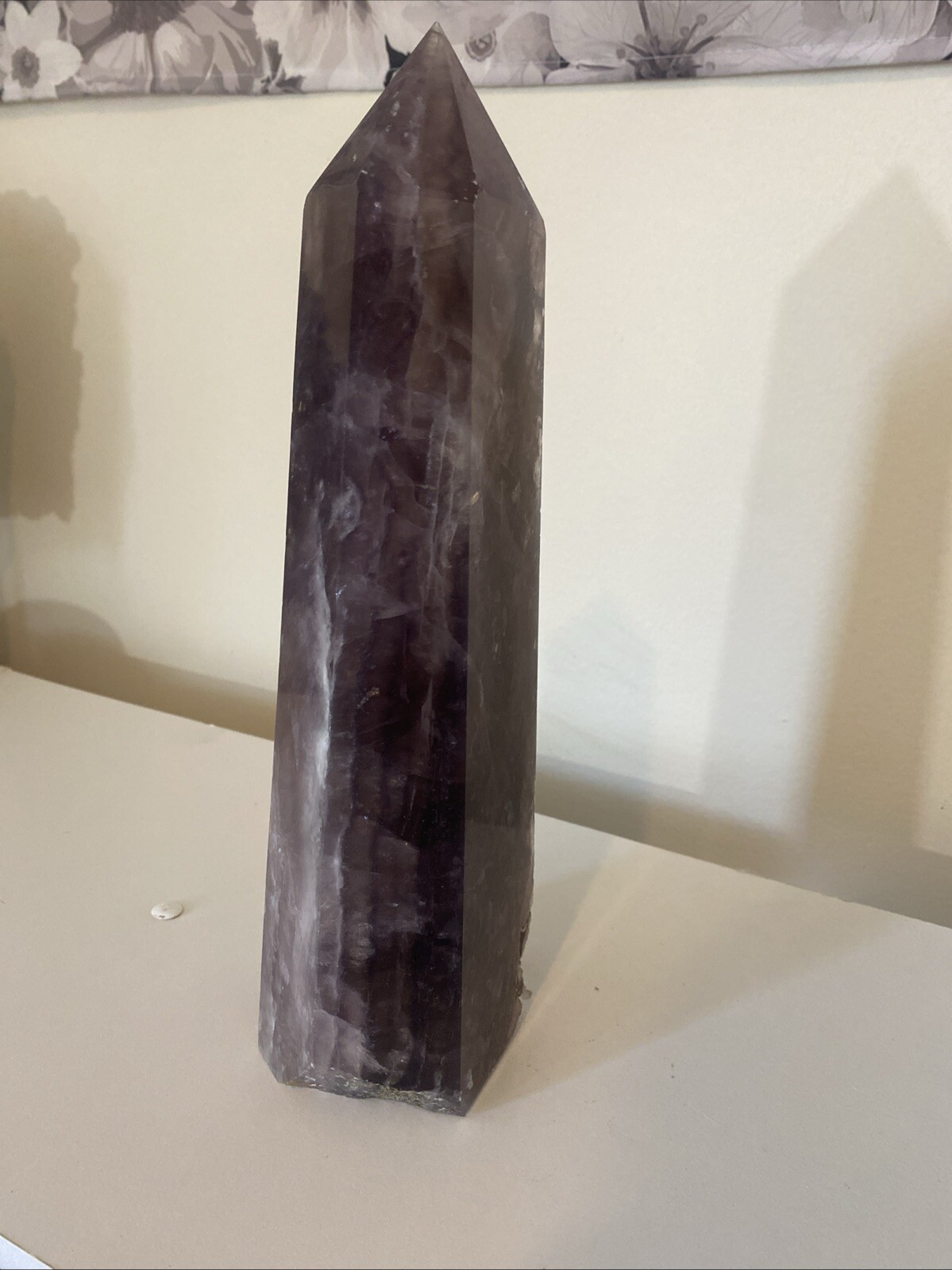 9lb XL Purple Flourite Polished Tower 12in Tall