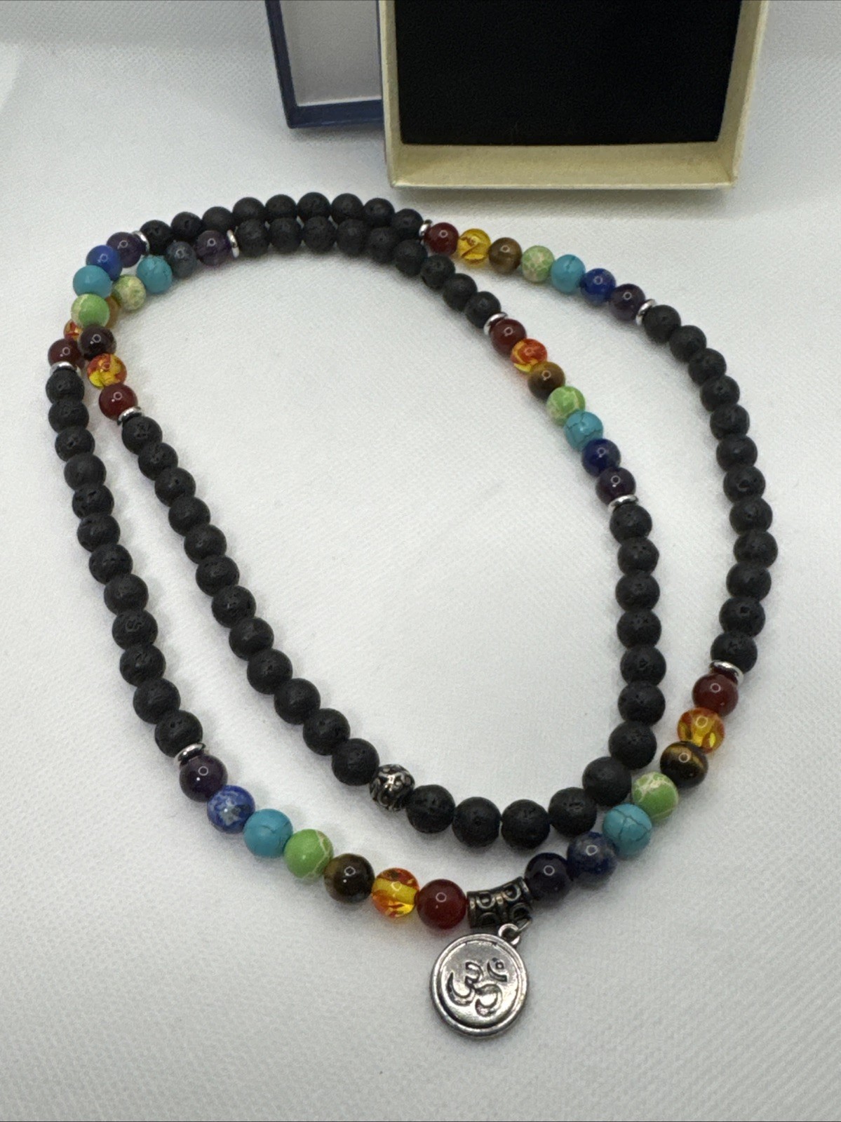Chakra Natural Crystal Bead Mala Necklace/Bracelet Healing Men Women