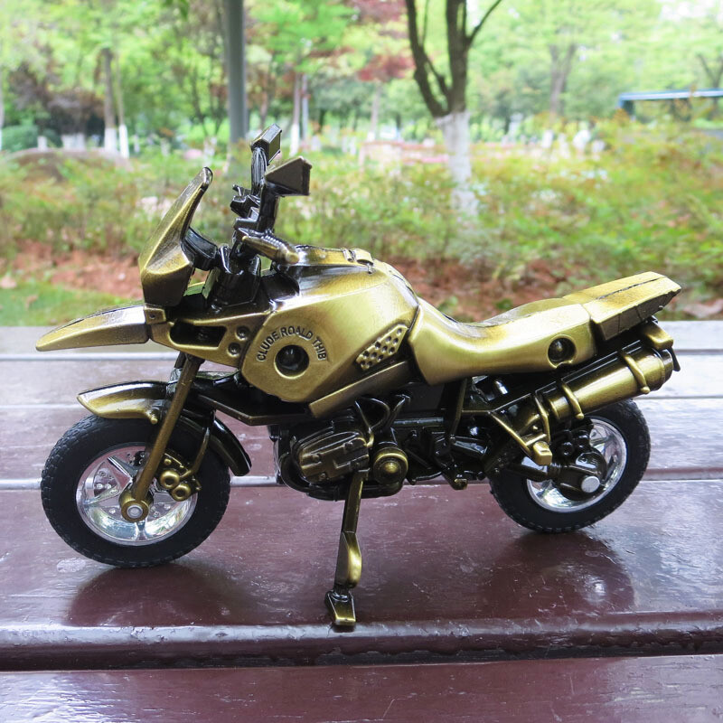 6″ Classic Hand craft HD Motorcycle Alloy Art Sculpture Tin Bar Figurine 1PC