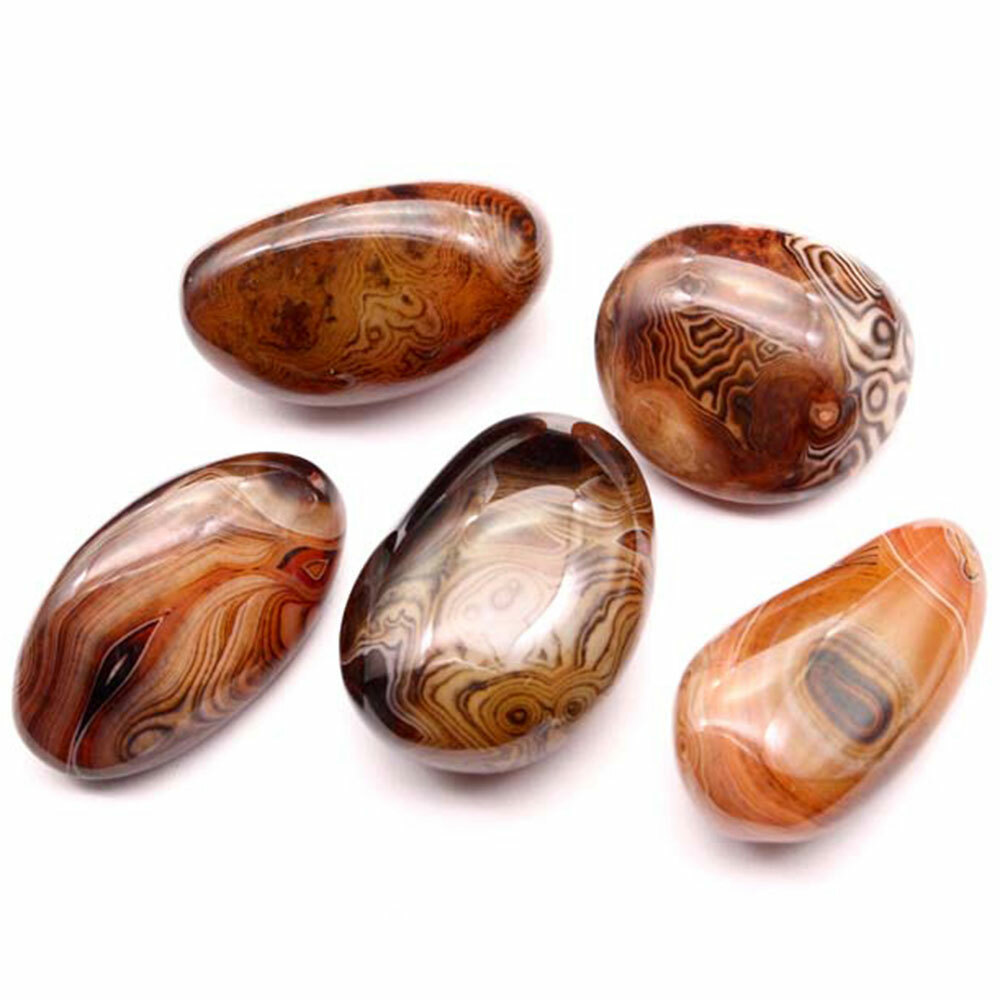 Natural Agate Sardonyx Banded Crystal Polished Reiki Carnelian 4-5cm Gemstone