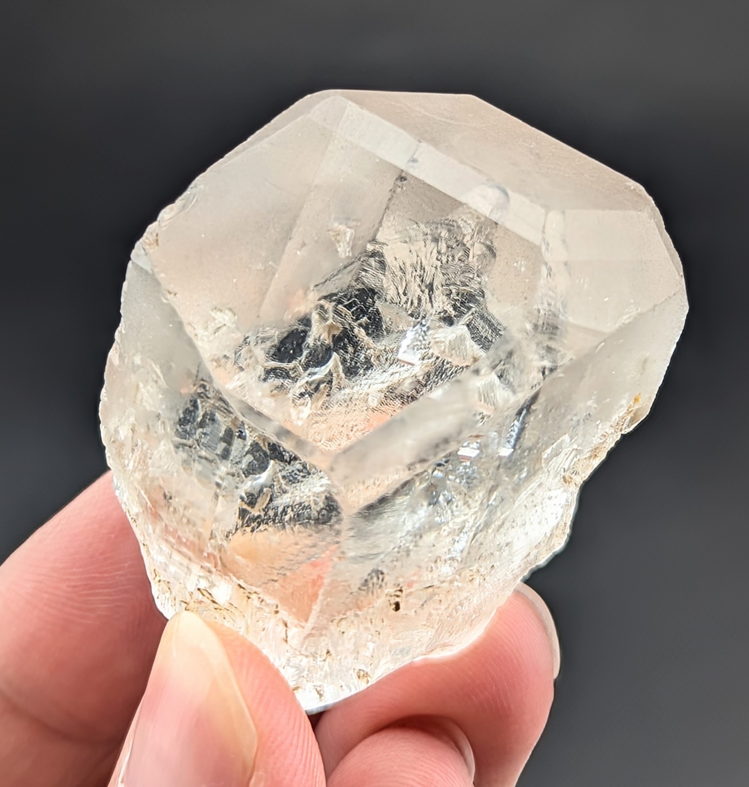 Topaz Crystal With Eye Clean Clarity, From Skardu Pakistan, 76 Grams