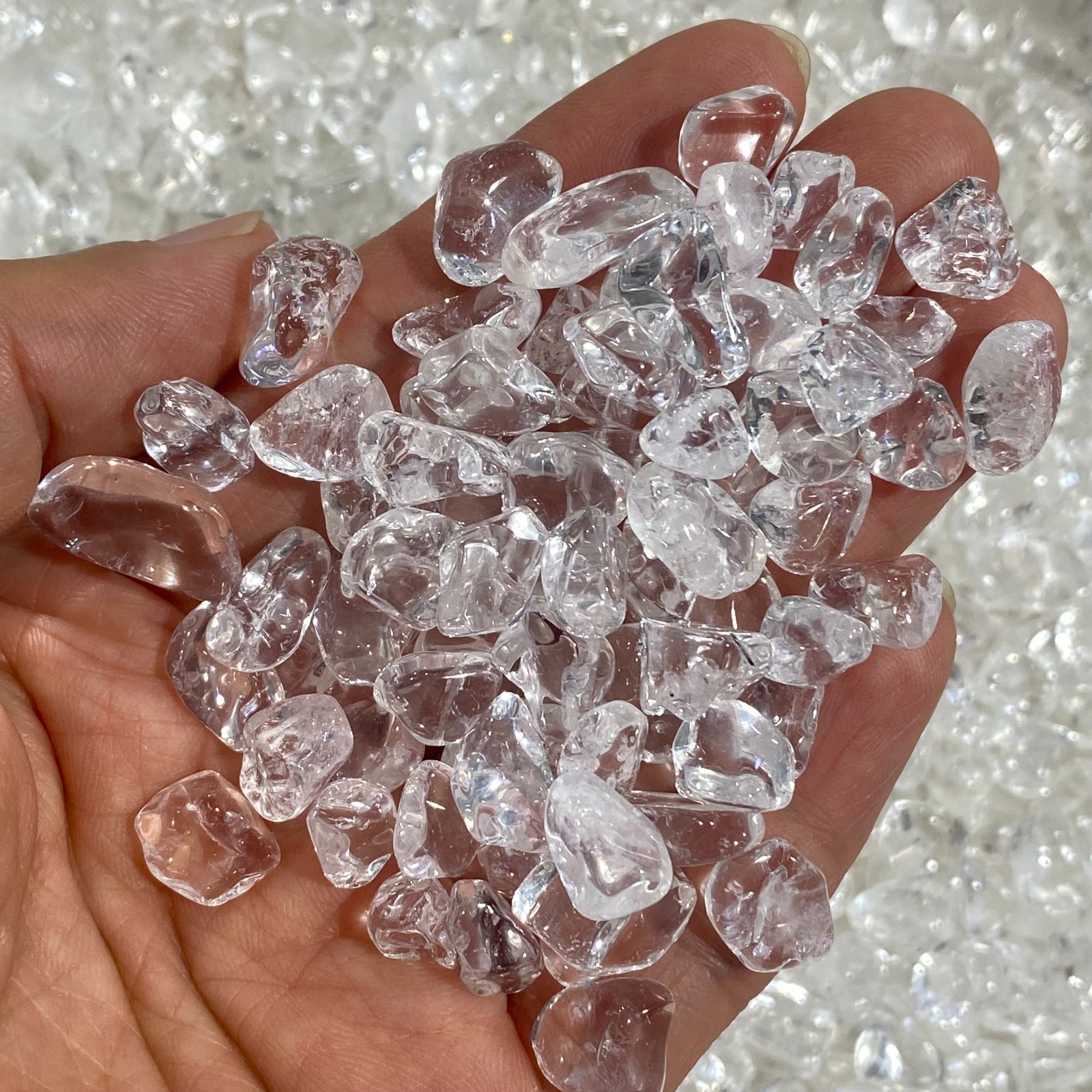 100g Natural White Clear Quartz Crystal Stones Irregular Aquariu Home Decor