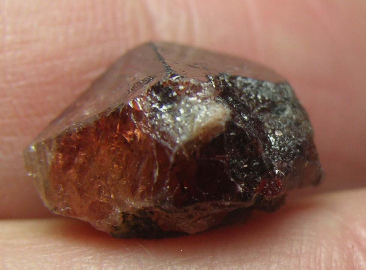 #4 Afghanistan 24.20ct Natural Octagonal Brownish Red Zircon Specimen 4.85g 15mm