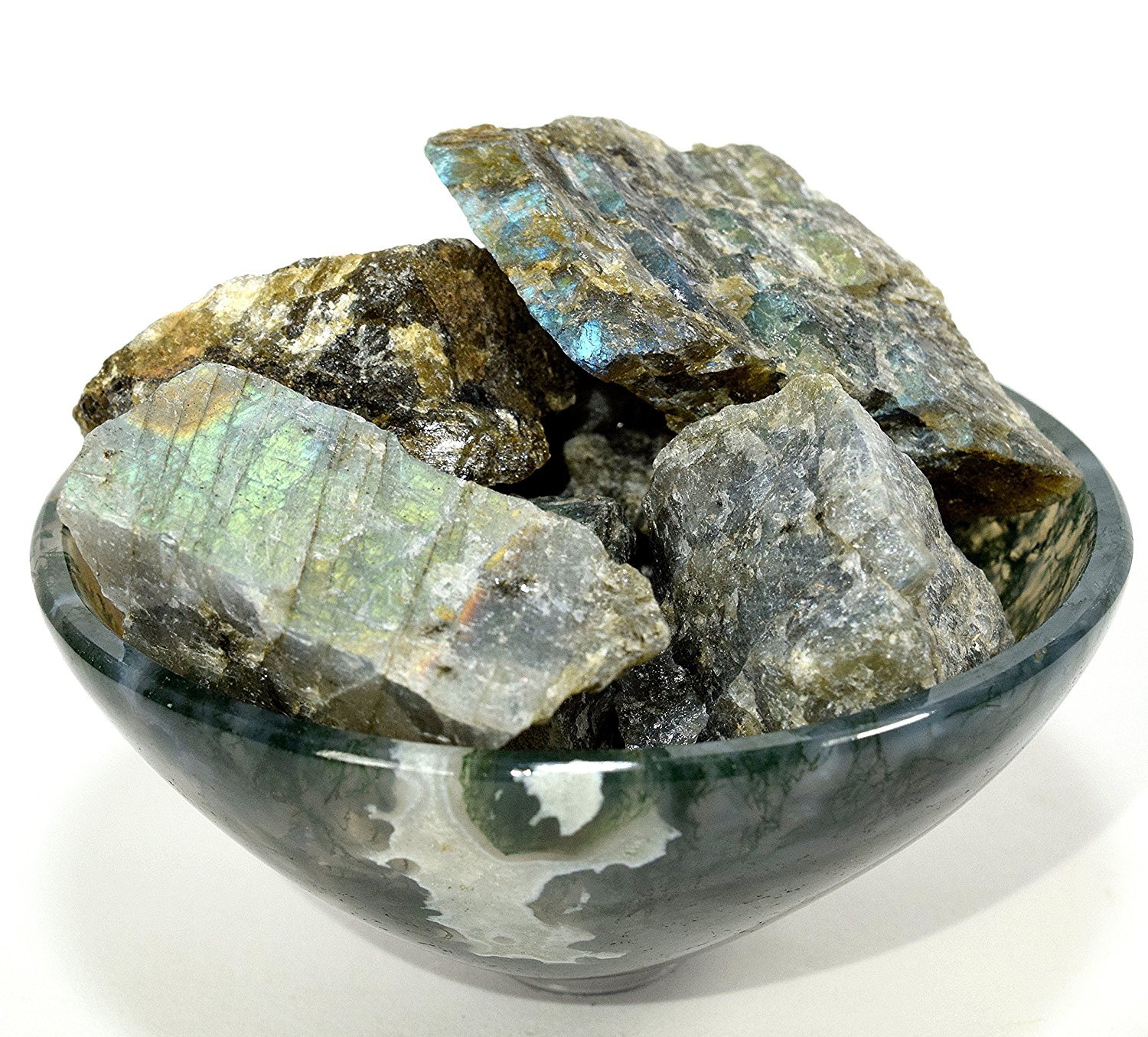 32oz Labradorite / Spectrolite Rough Stones Crystal Mineral Specimens Madagascar