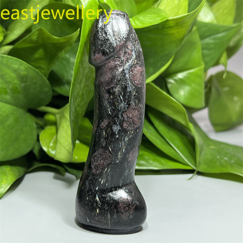 4.4″ Natural garnet Male Penis skull quartz crystal skull Figurines healing 1pc