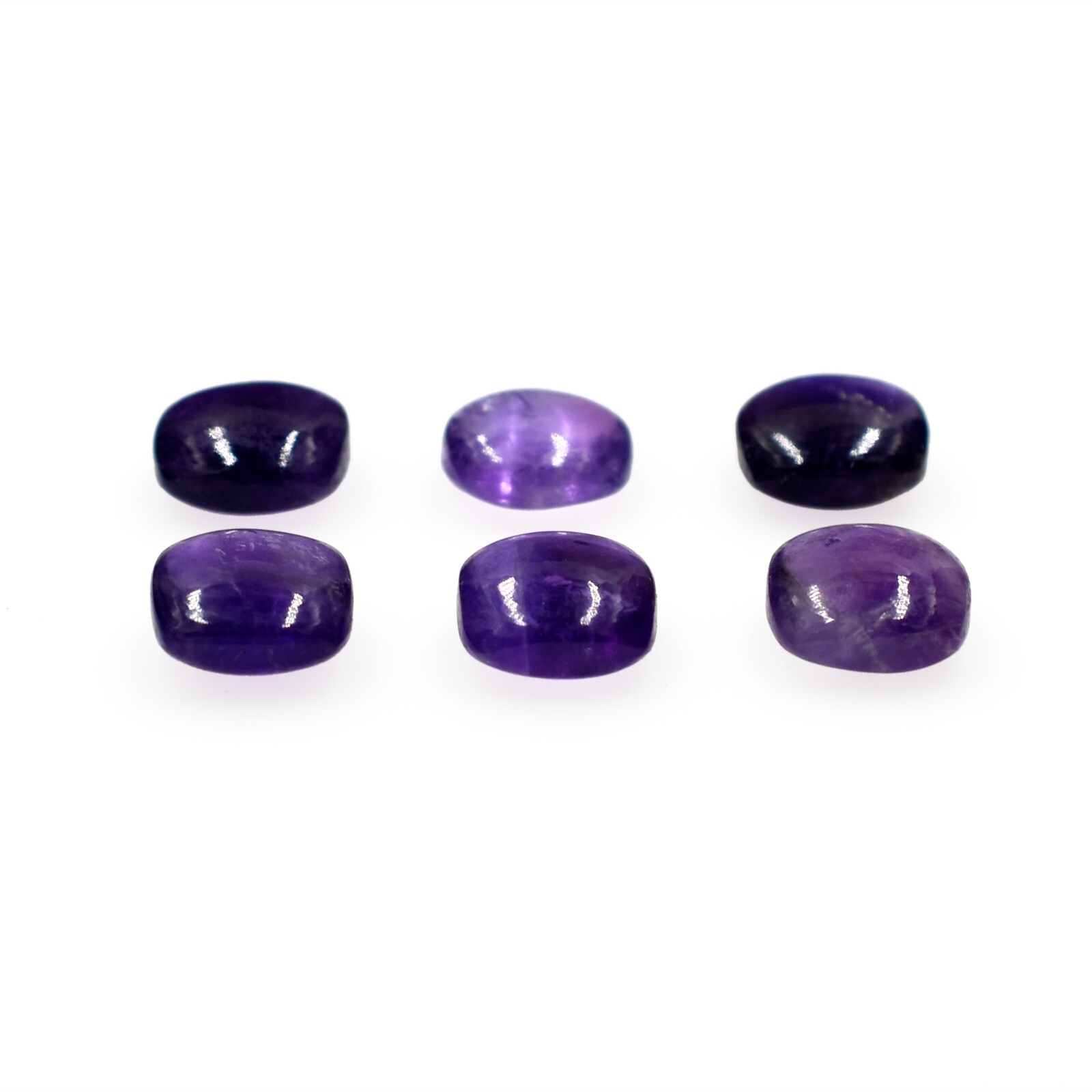 Natural Purple Amethyst Smooth Cabochon Loose Gemstone Mix Shape Wholesale Lots
