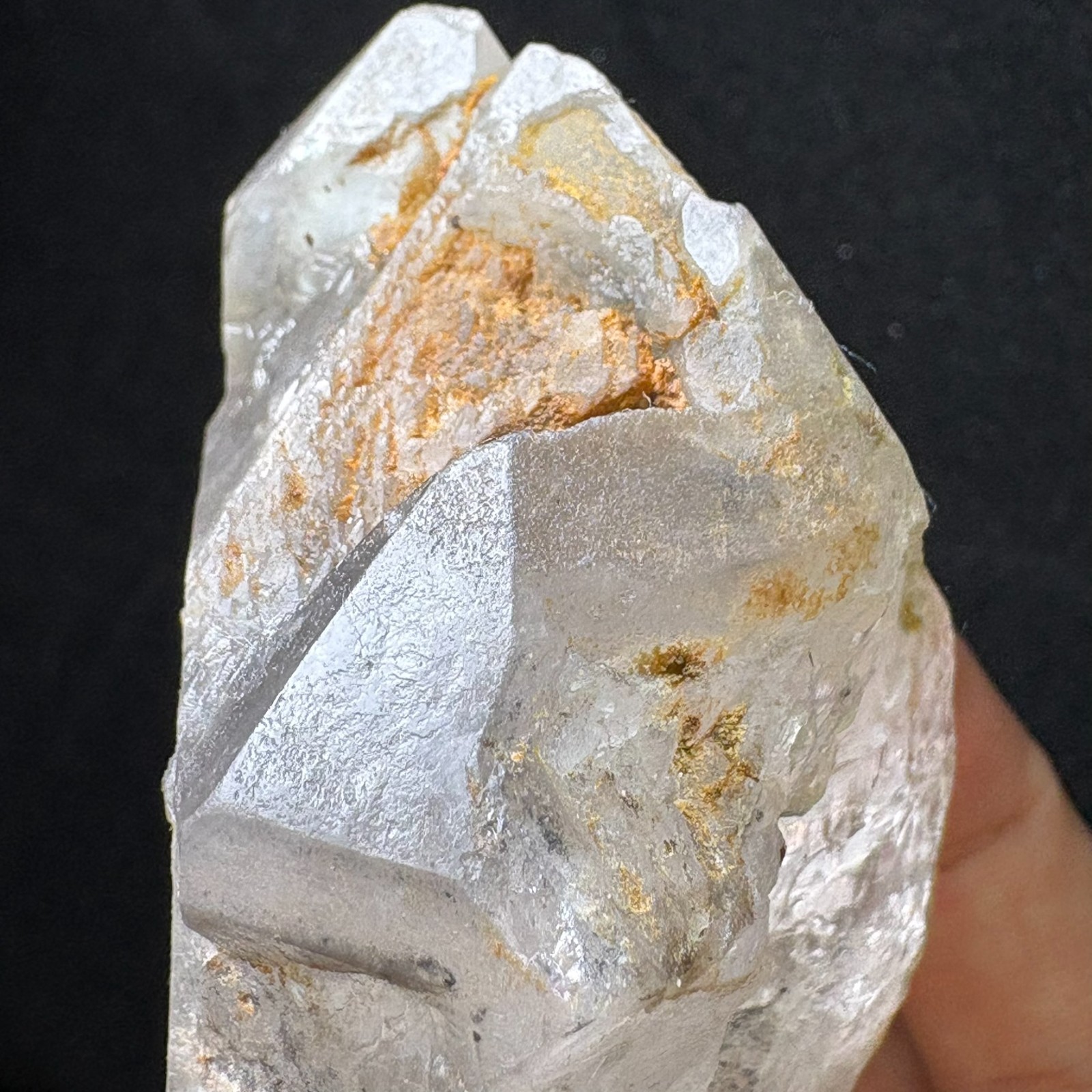 Natural Large Herkimer Quartz w/ Movinging Inclusion Raw Mineral Rare Specimen