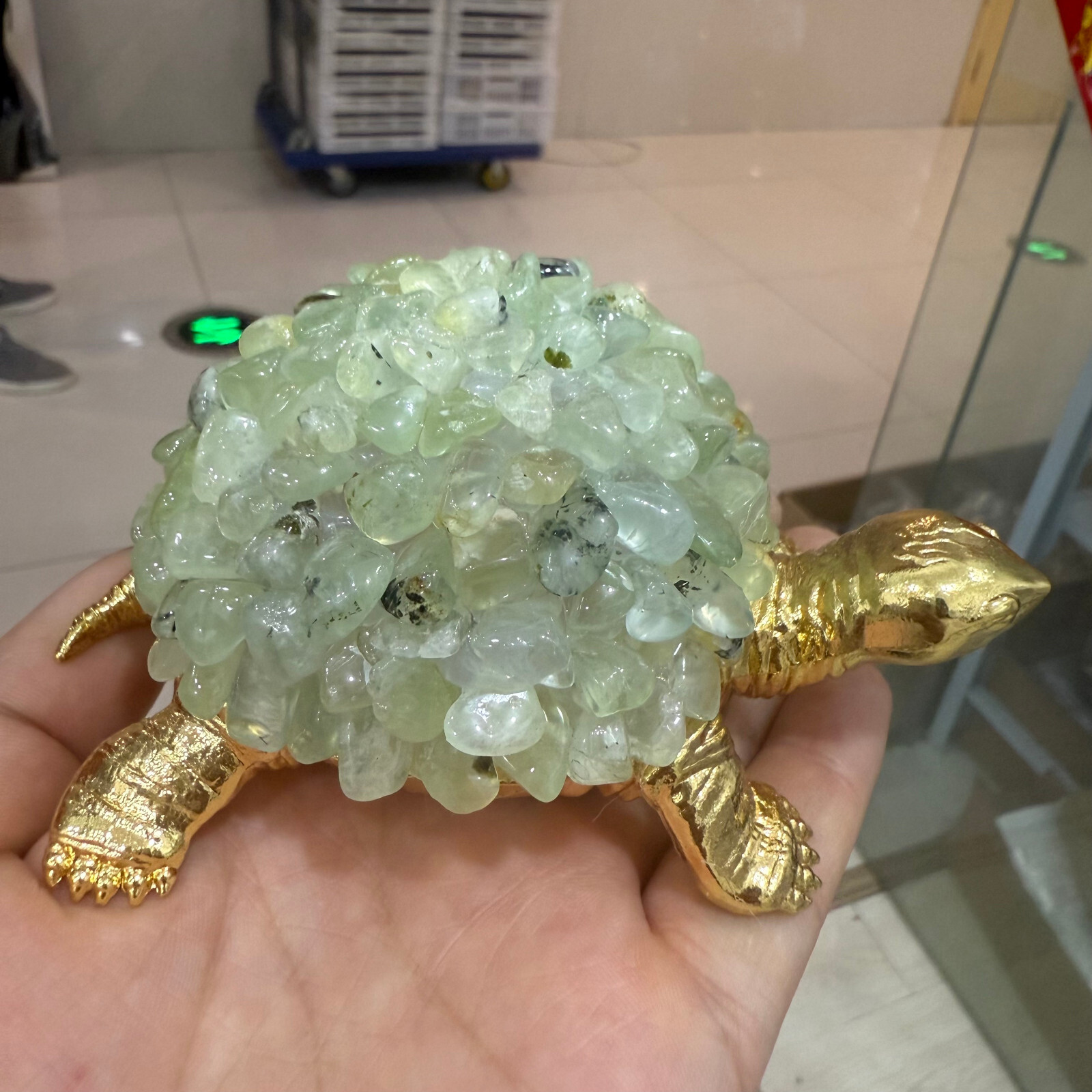 Tortoise Natural Grapes stone Turtle Handcrafted Gemstone Purple Unique Gift