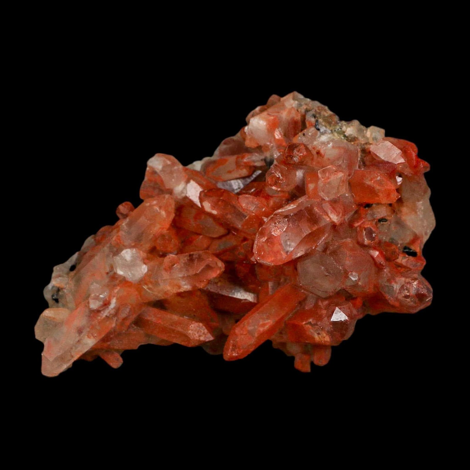 3.8″ Natural Red Ferruginous Quartz Crystal Cluster Mineral Specimen Morocco
