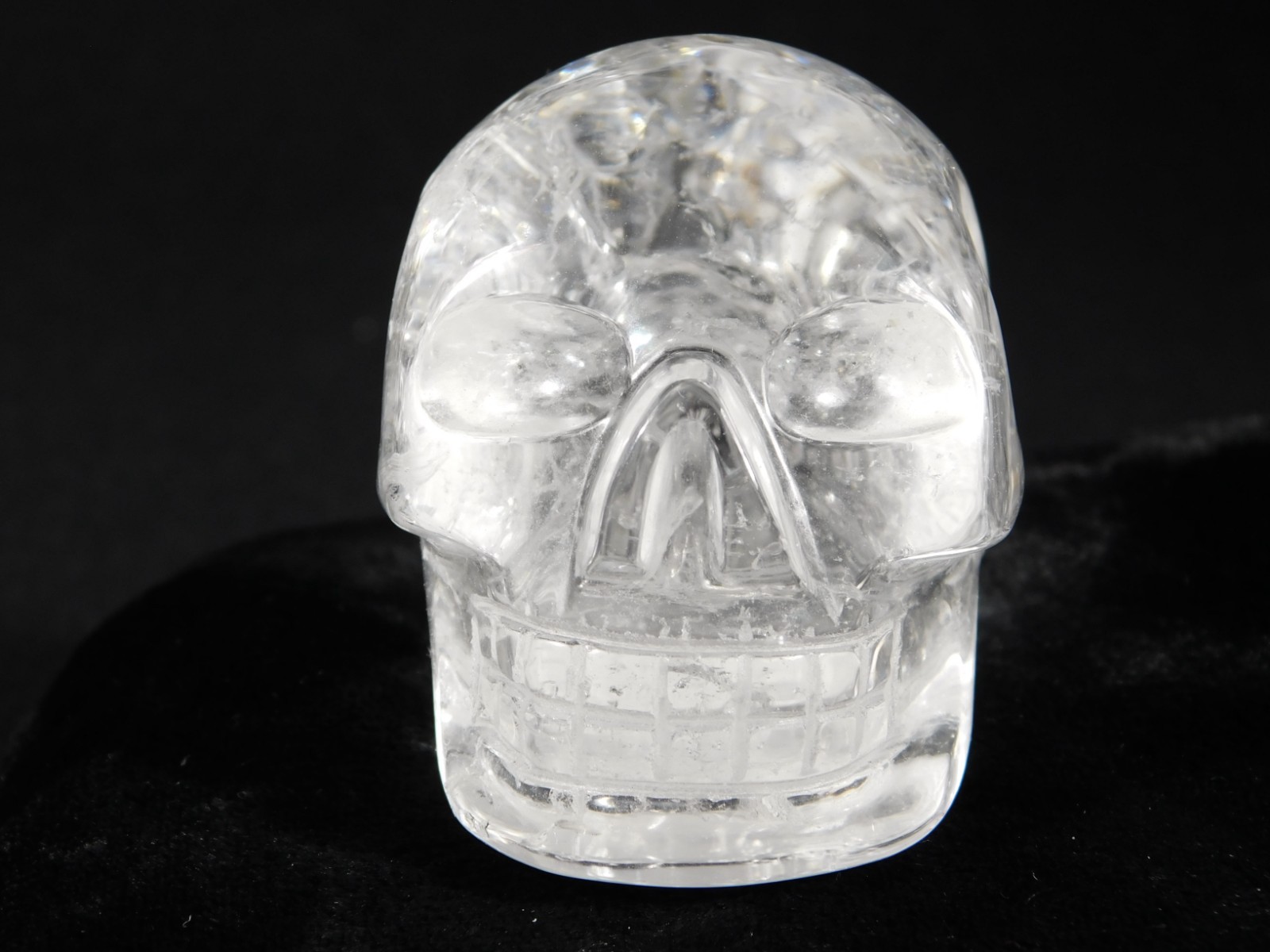 wOw! VERY Translucent Quartz Crystal SKULL Brazil 178gr