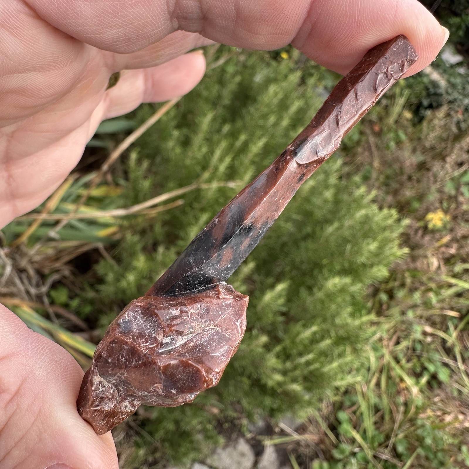Mahogany Obsidian Crystal Shard Volcano Glass Ex Peter Kleiner Collection