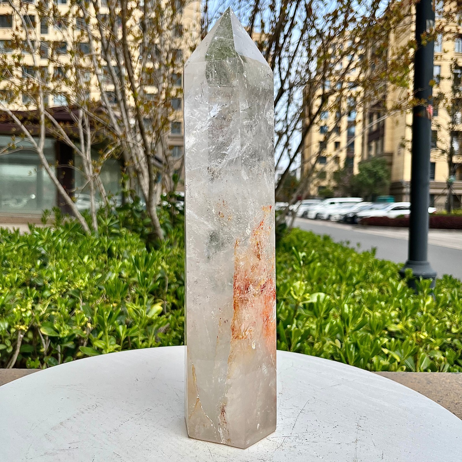 Natural Clear Quartz Crystal Point Tower Wand Reiki Healing Chakra Stone 5.4 lb