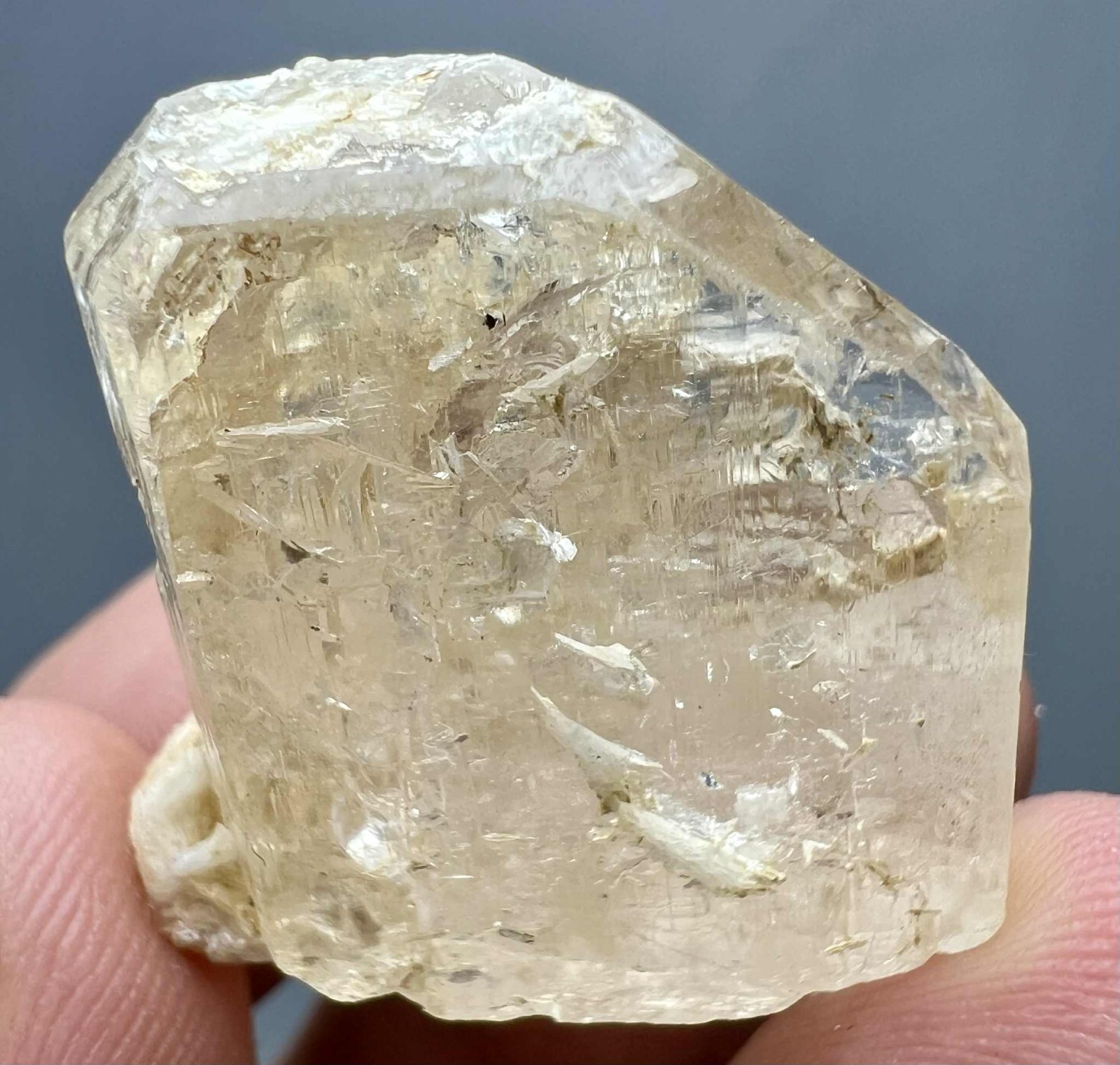 110 Carat Natural !!! Eye Clean Top Honey Color Topaz Huge Crystal @PAK