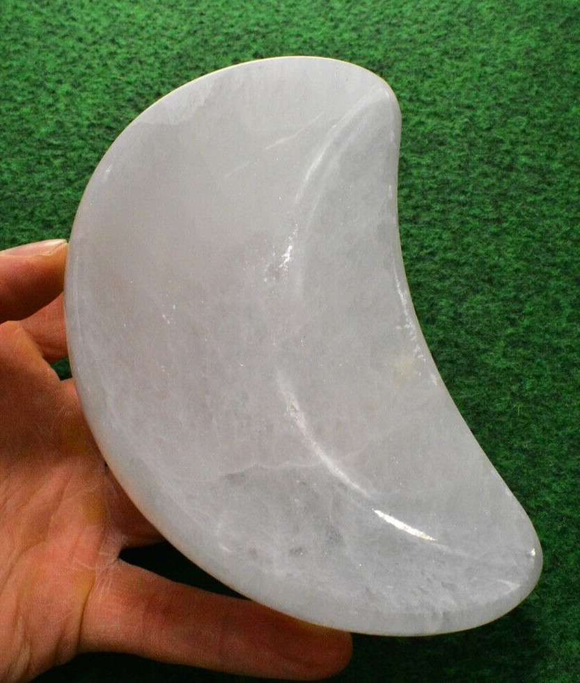 1 Large Selenite Crystal Dish Bowl Cleansing Moon 15x9cm Free Postage UKBUY✔ ✔✔