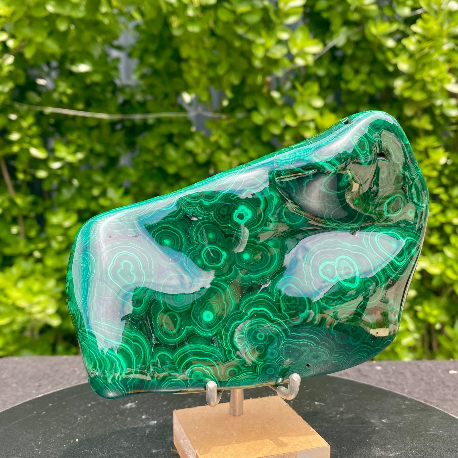 1.65LB Natural glossy Malachite transparent cluster rough mineral sample