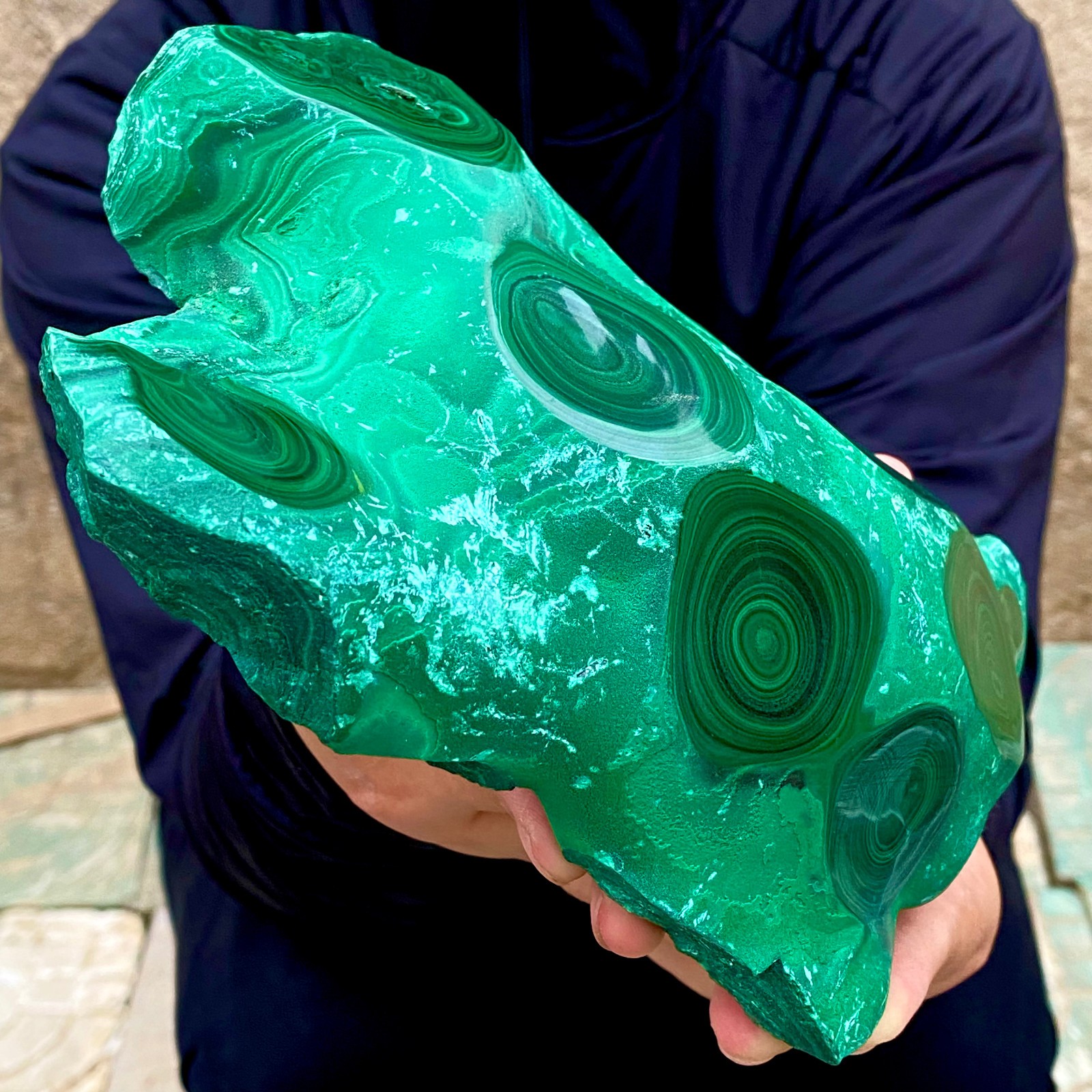 3.2LB Natural tortoise Malachite transparent cluster coarse mineral sample