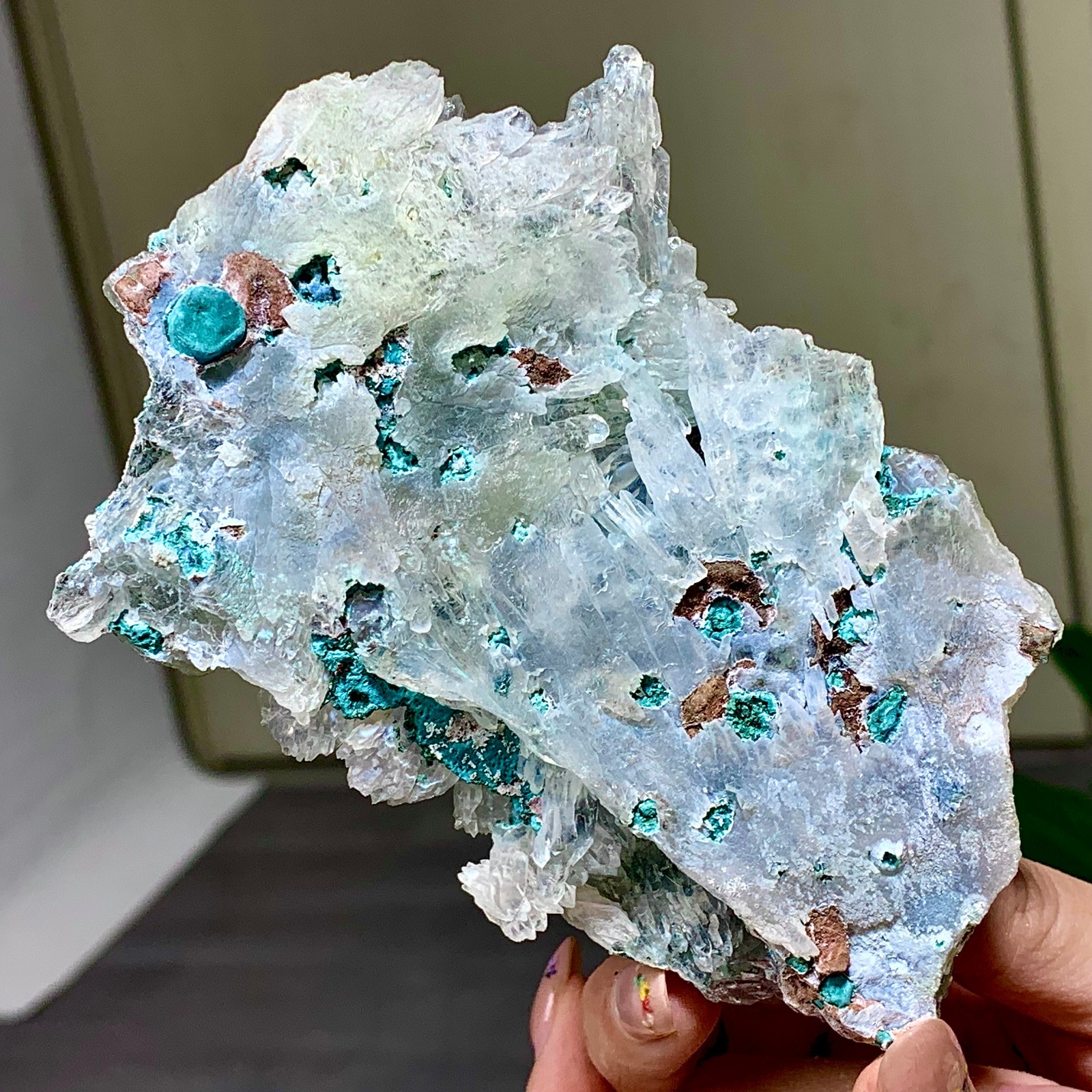 168g Natural Vision Amethyst quartz cluster crystal druzy mineral specimen