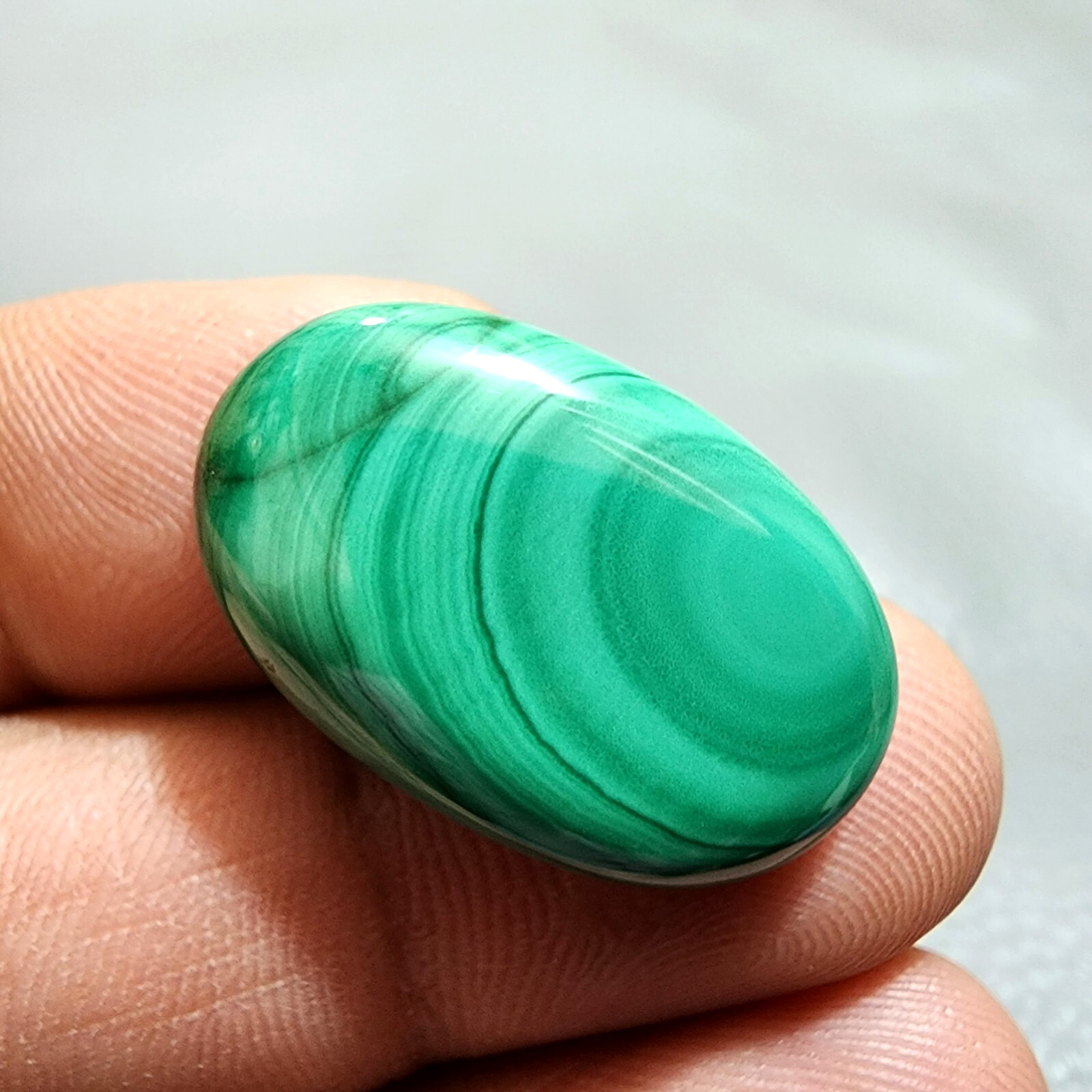 Attractive Designer Green Malachite Oval Shape Gemstone Cabochon Jewelry 32 Crt