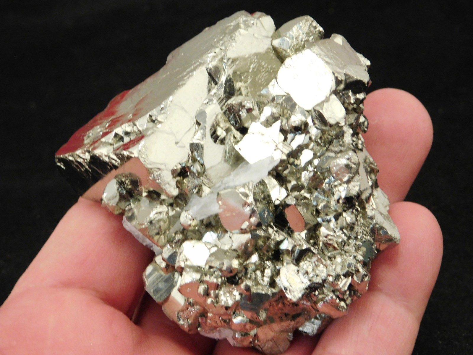 Larger! Nice and 100% Natural Pyrite CUBE Cluster Huanzala Mine Peru 326gr