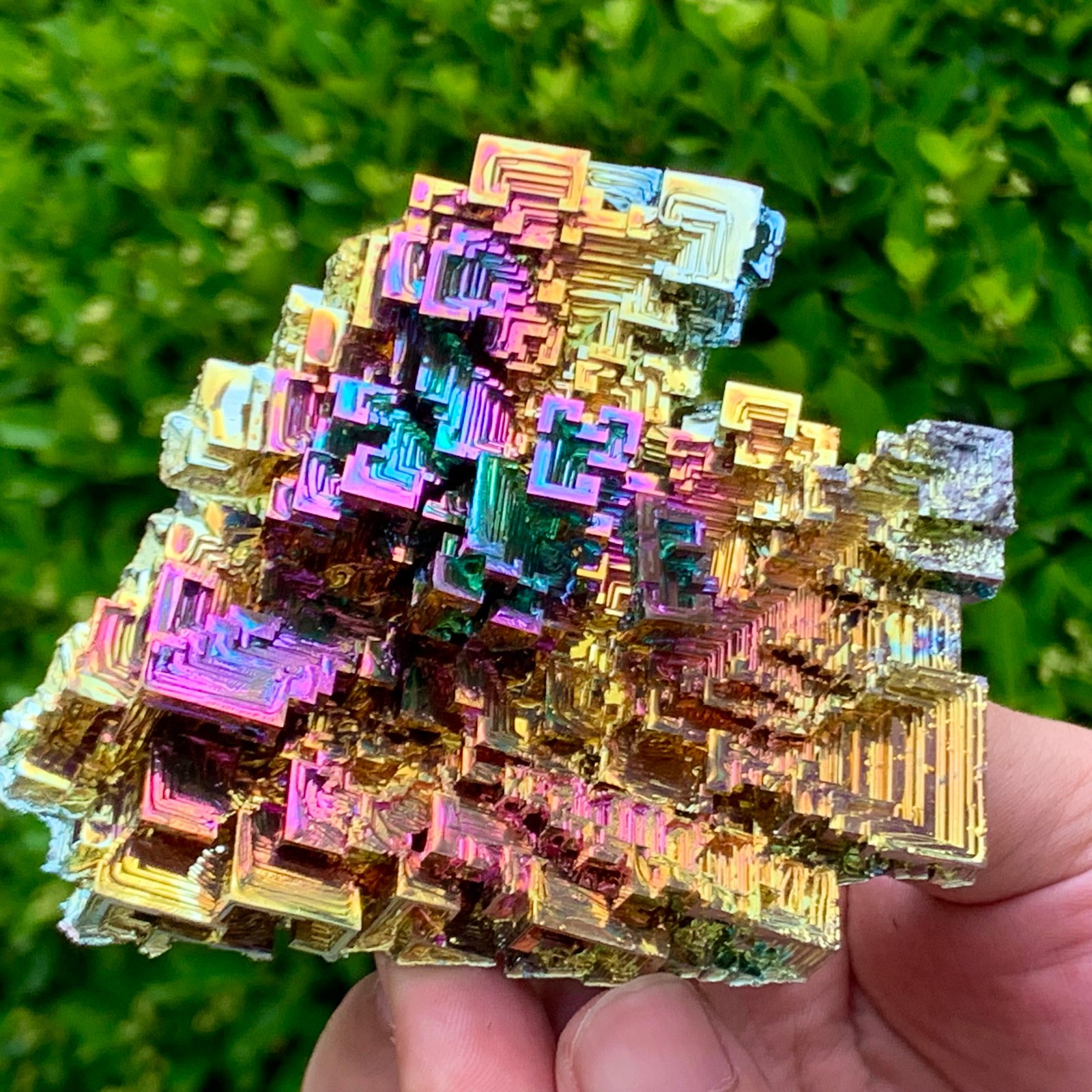 226G ram Bismuth rainbow crystal elementBi gemstone Mineral specimen healing