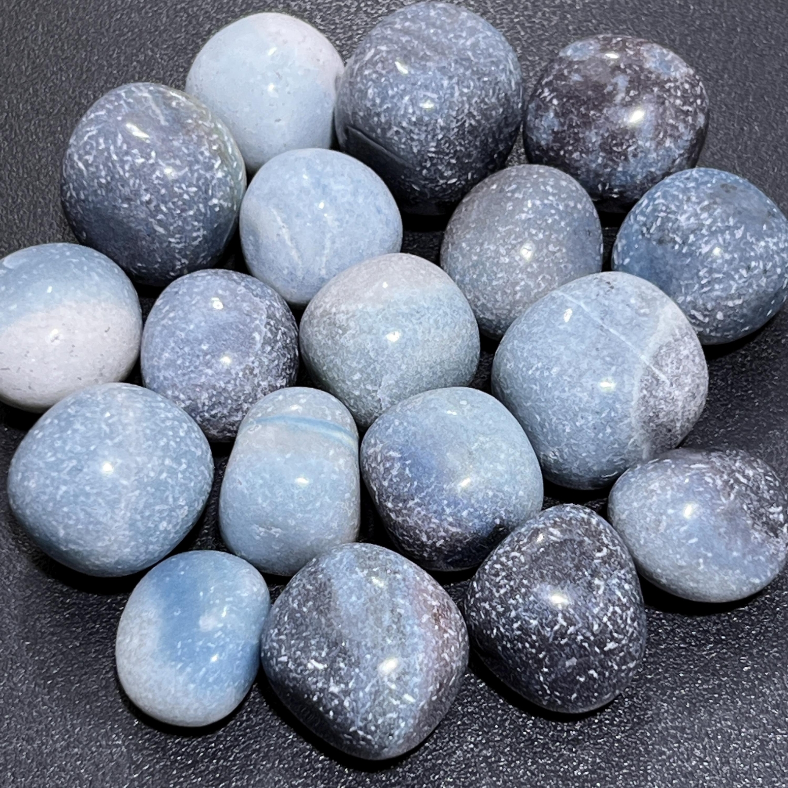 Blue Trolleite Tumbled Stones (Ascension Stone)(By The Piece or Pound) Gemstone